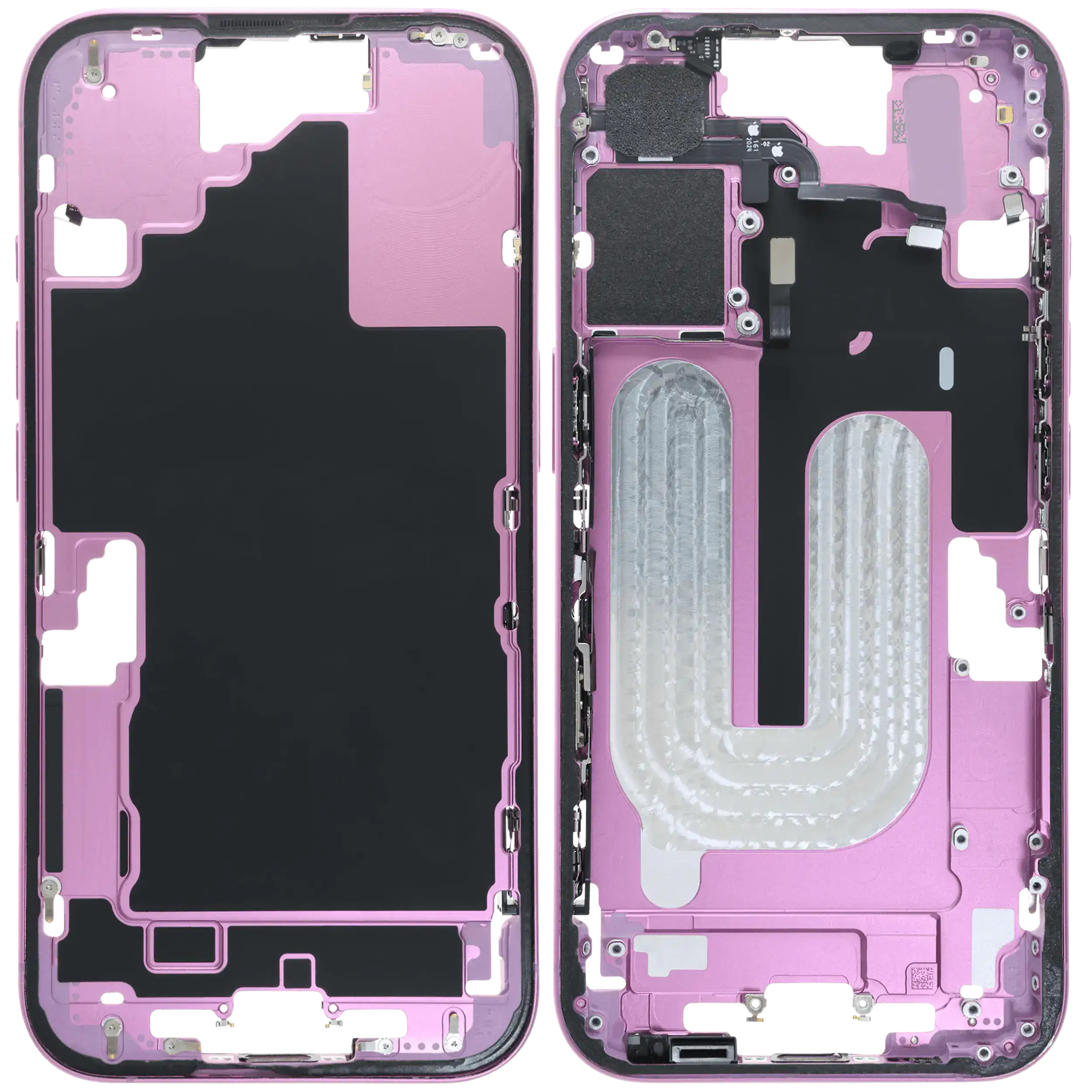 Original Apple-Ausbau C gebraucht – iPhone 16 US Version Rahmen Rosa