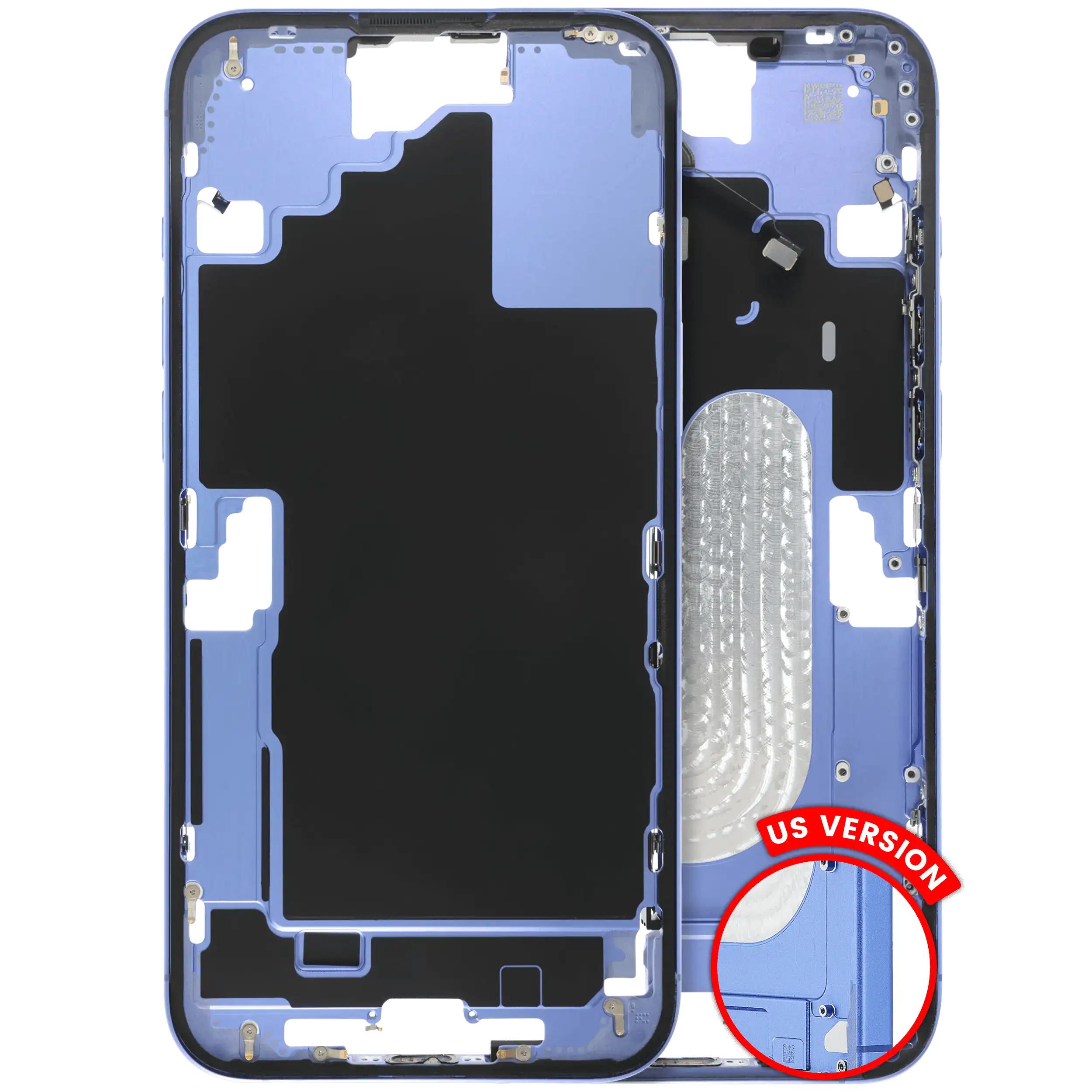 Original Apple-Ausbau C gebraucht – iPhone 16 Plus US Version Rahmen Ultramarine