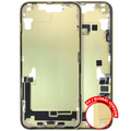 Midframe/Rahmen m. Ladebuchsen-Flex f. iPhone 14 Plus Gelb OEM Pull B