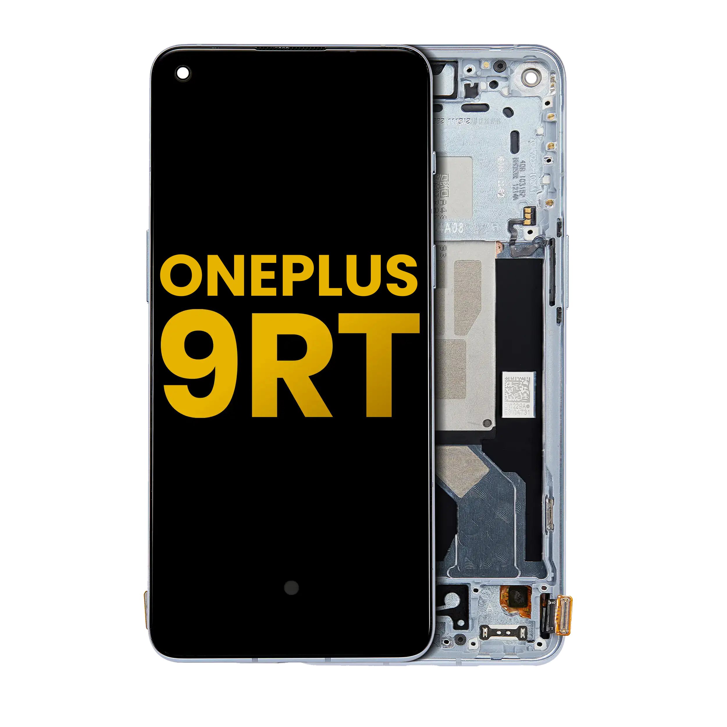 OLED-Display mit Rahmen für OnePlus 9RT 5G (Refurbished) (Blau)