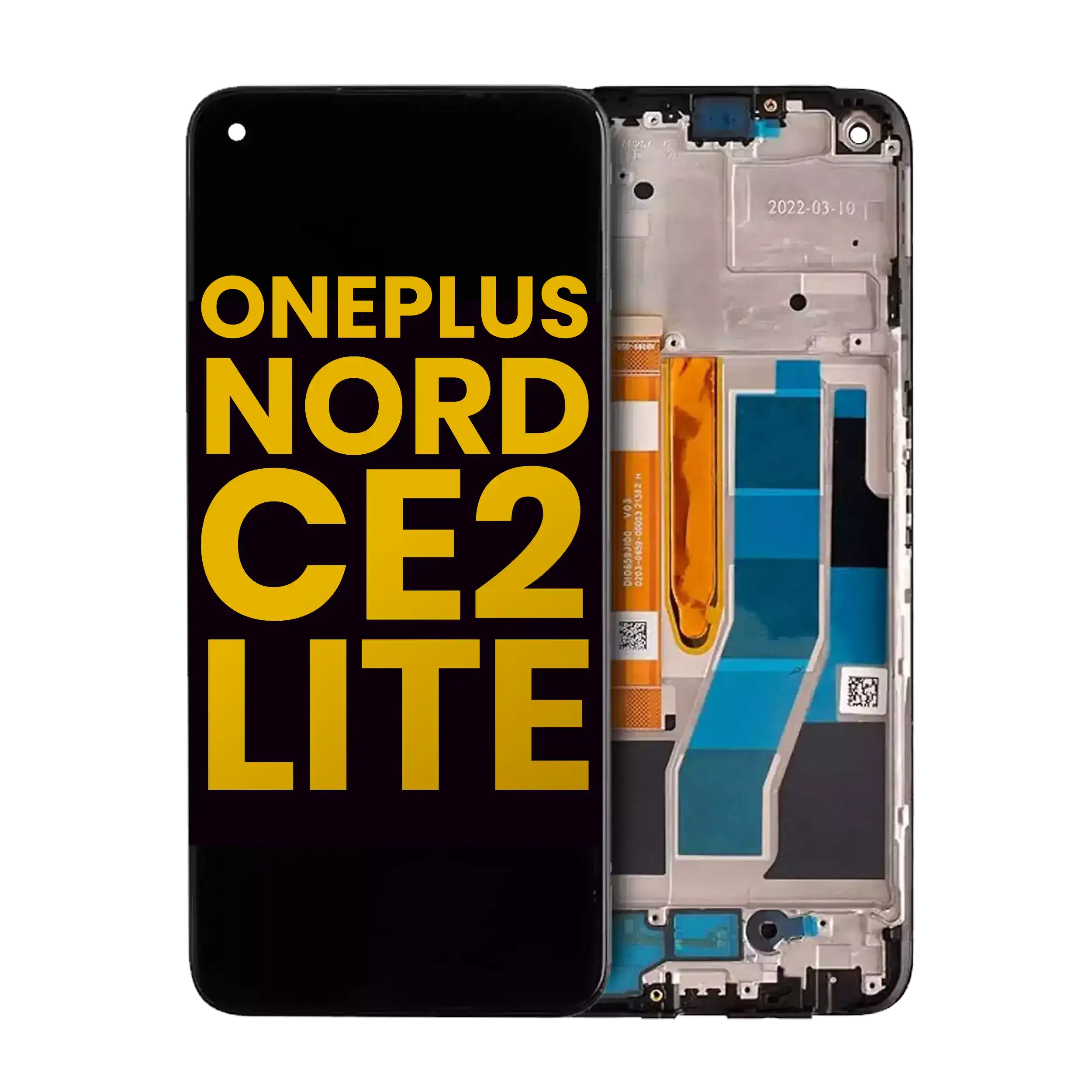 LCD-Display mit Rahmen für OnePlus Nord CE2 Lite 5G (Refurbished) (Alle Farben)