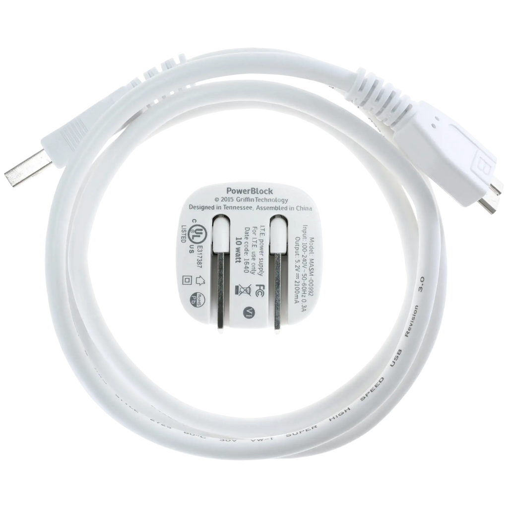 Micro-B USB zu Type-A Kabel (Weiß)
