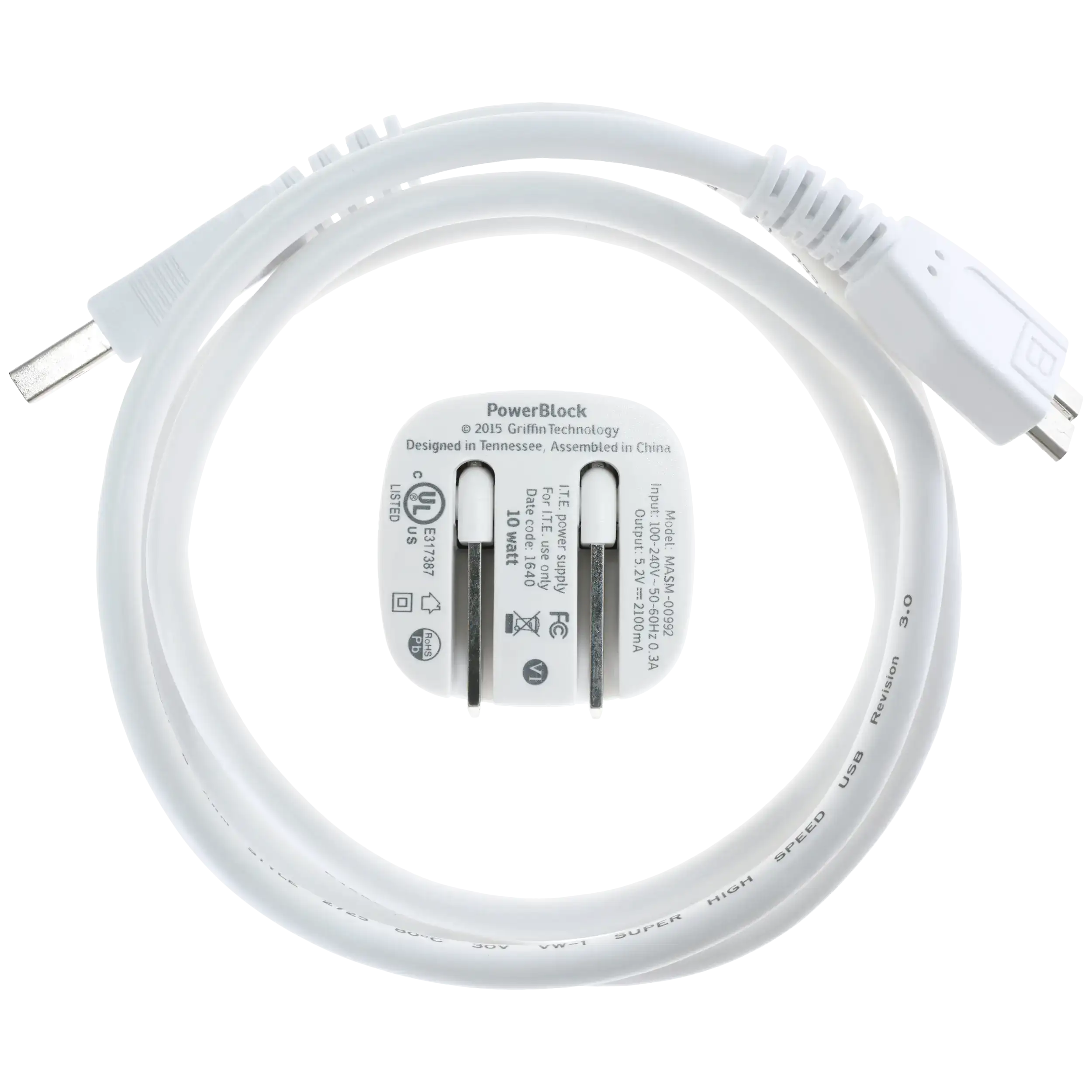 Micro-B USB zu Type-A Kabel (Weiß)