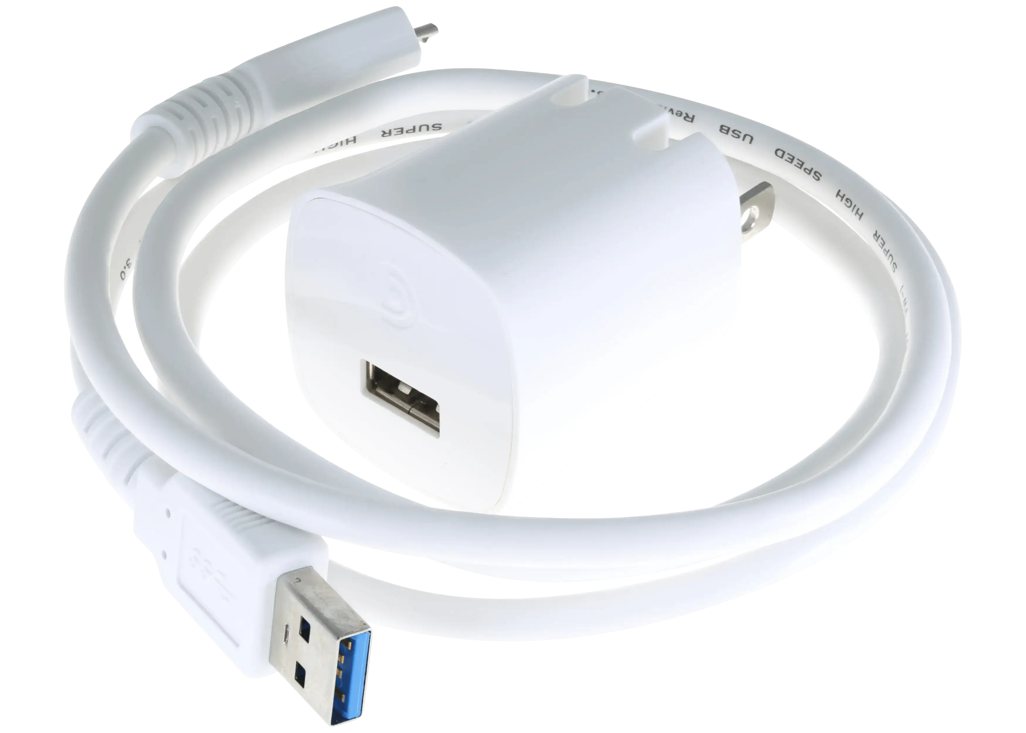 Micro-B USB zu Type-A Kabel (Weiß)