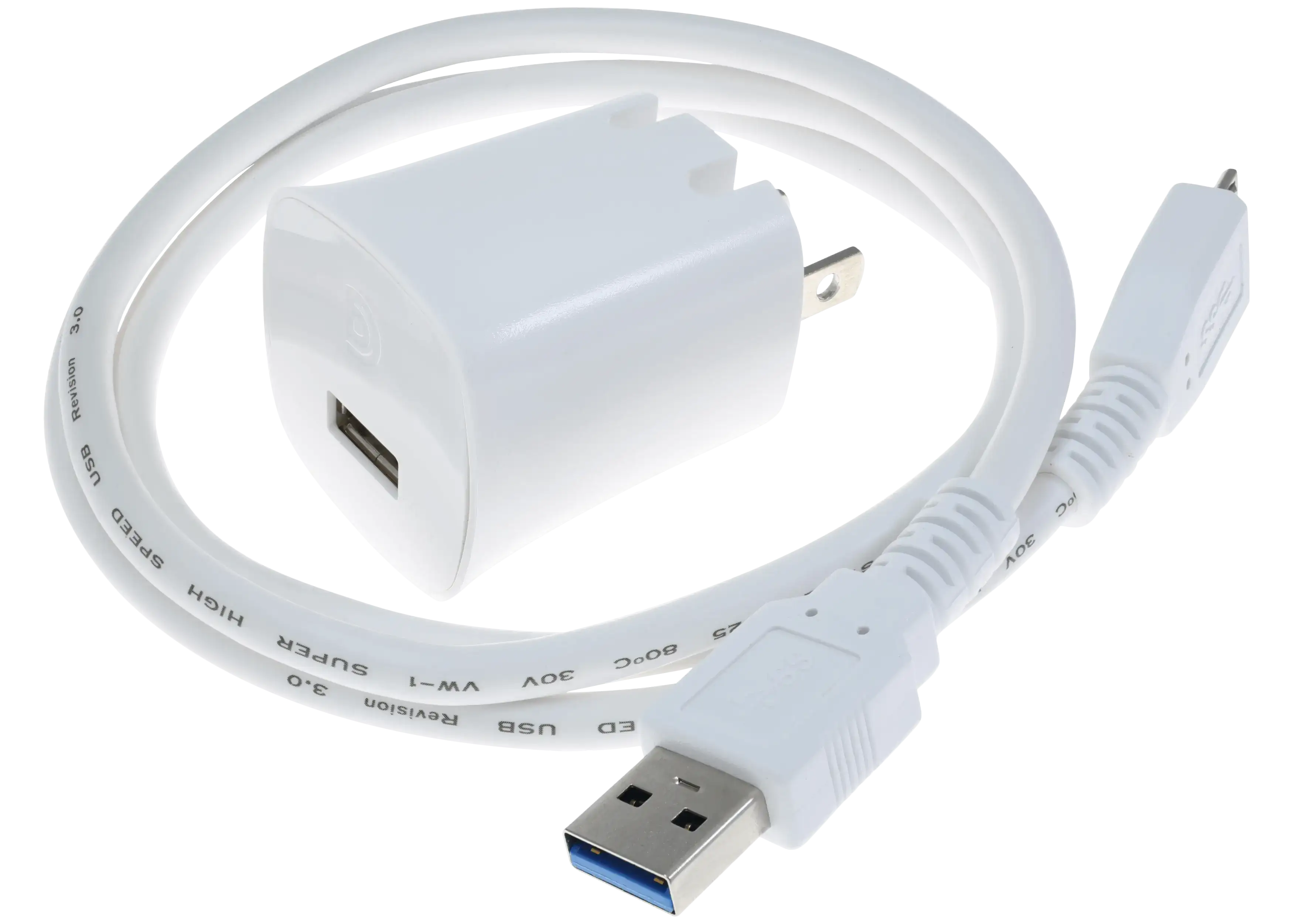 Micro-B USB zu Type-A Kabel (Weiß)