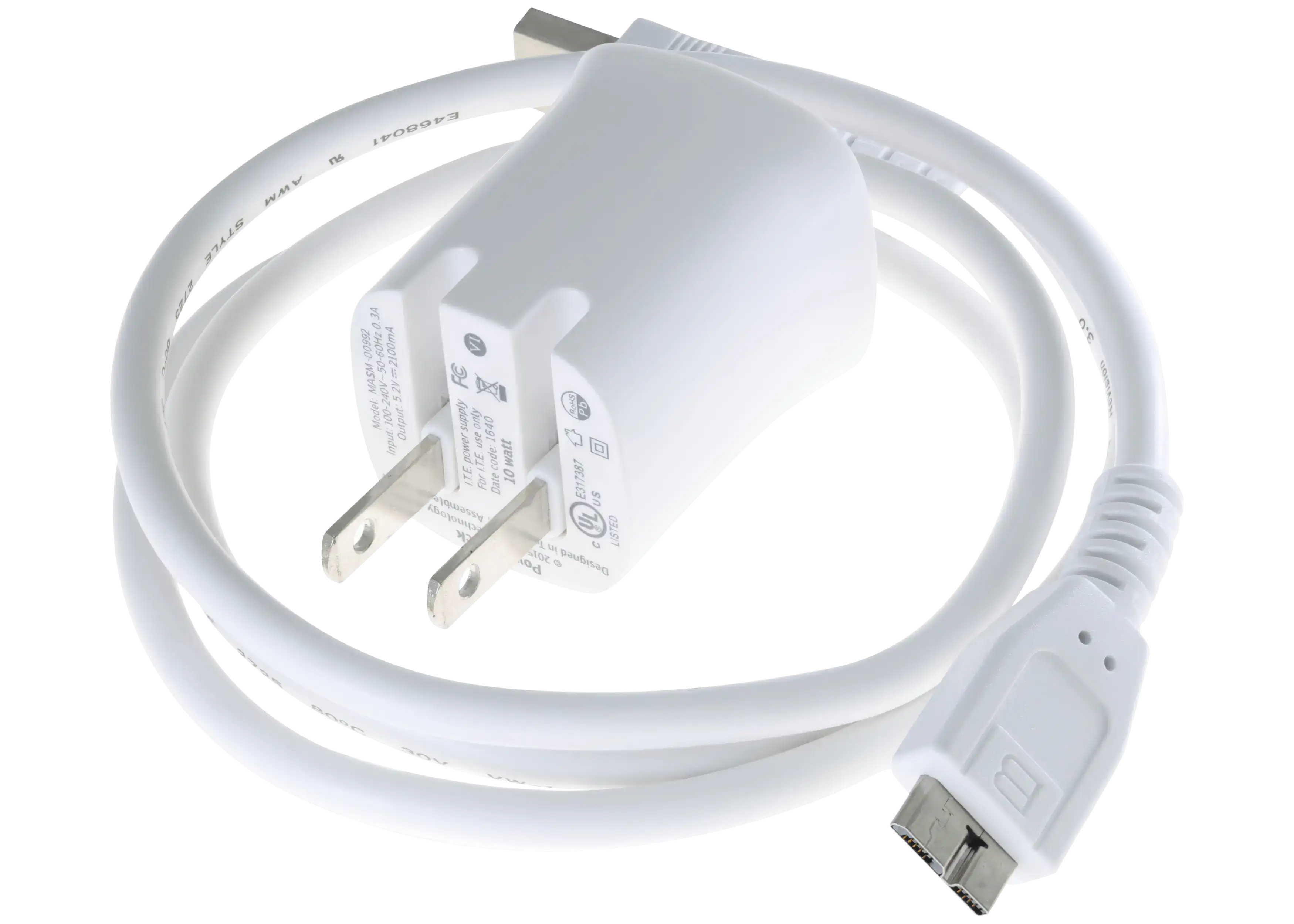 Micro-B USB zu Type-A Kabel (Weiß)