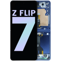 OLED-Display mit Rahmen Samsung Galaxy Z Flip 7 5G Service Pack Blue Shadow