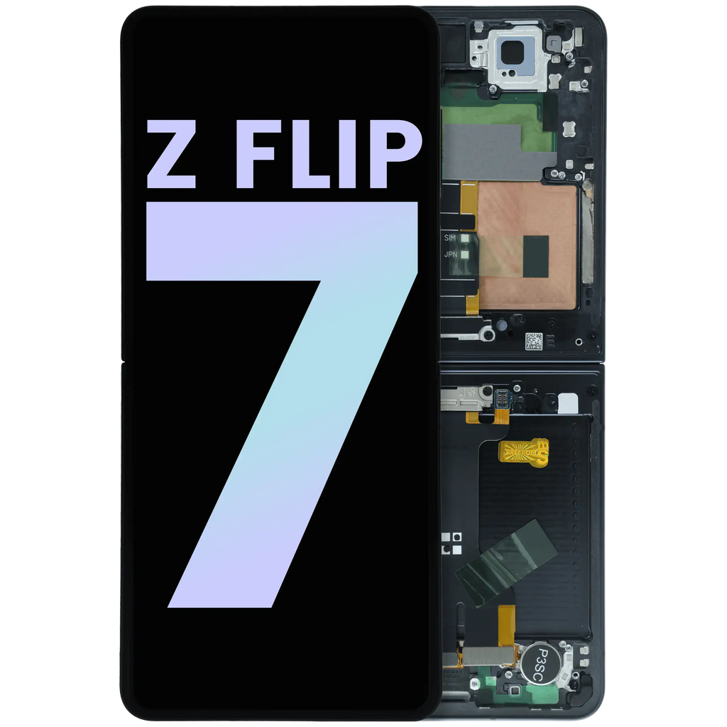 Innen-OLED-Display mit Rahmen Samsung Galaxy Z Flip 7 5G Service Pack Jet Black