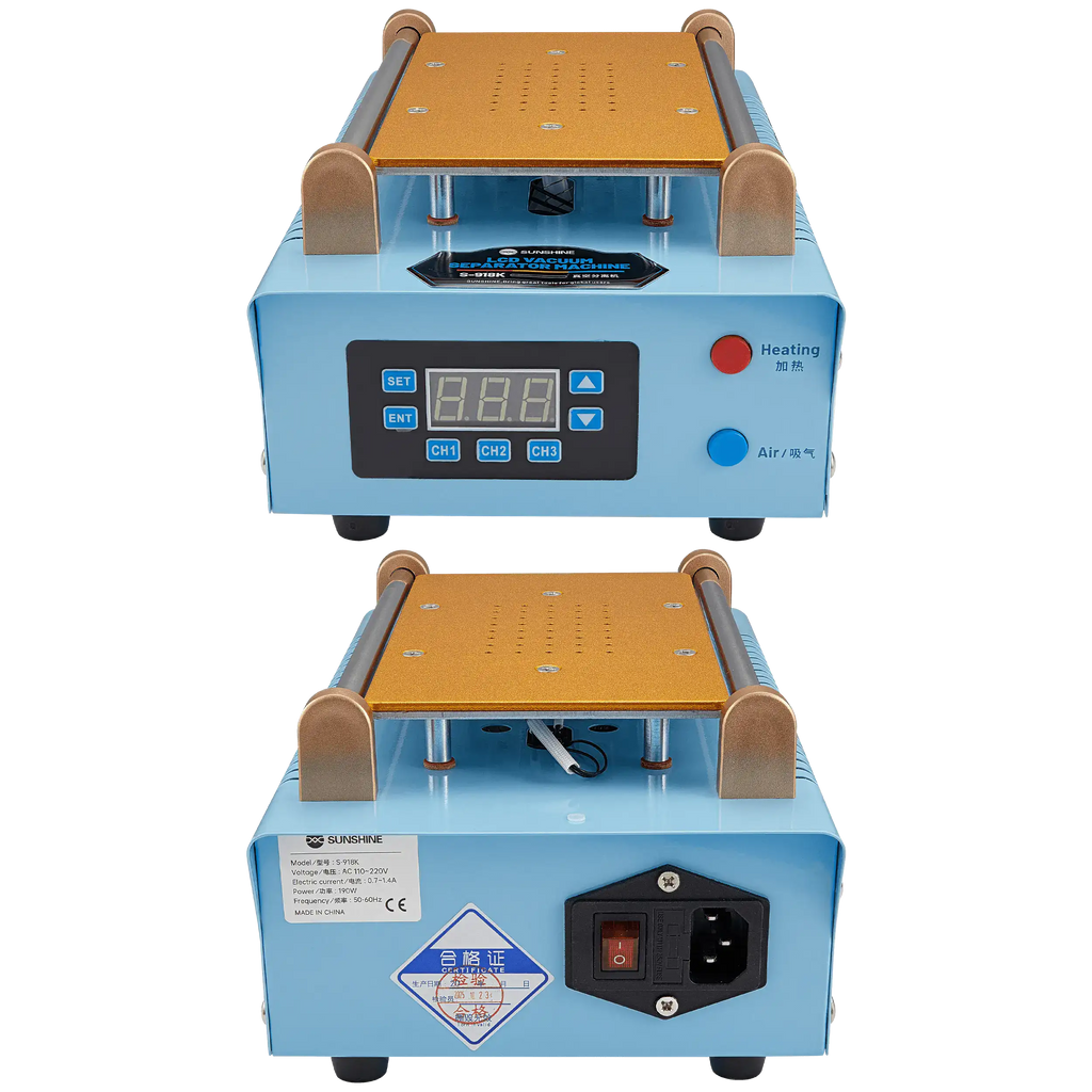 Sunshine S-918K LCD Separator Machine with Built-in Vacuum Pump, 8.5 Inch, 110V
