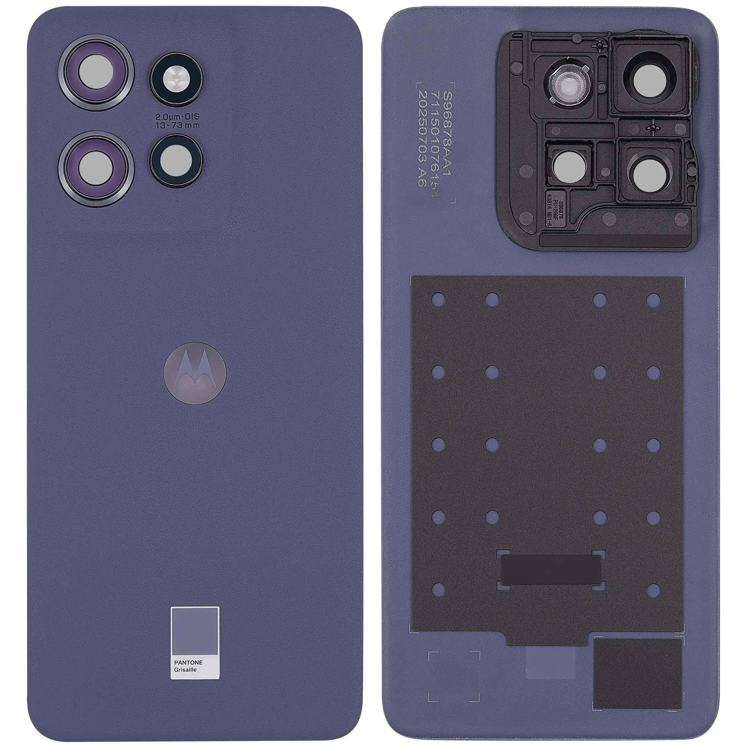 Backcover Glass für Motorola Moto Edge 50 Neo (XT2409 / 2024) (Premium) (Grisaille)