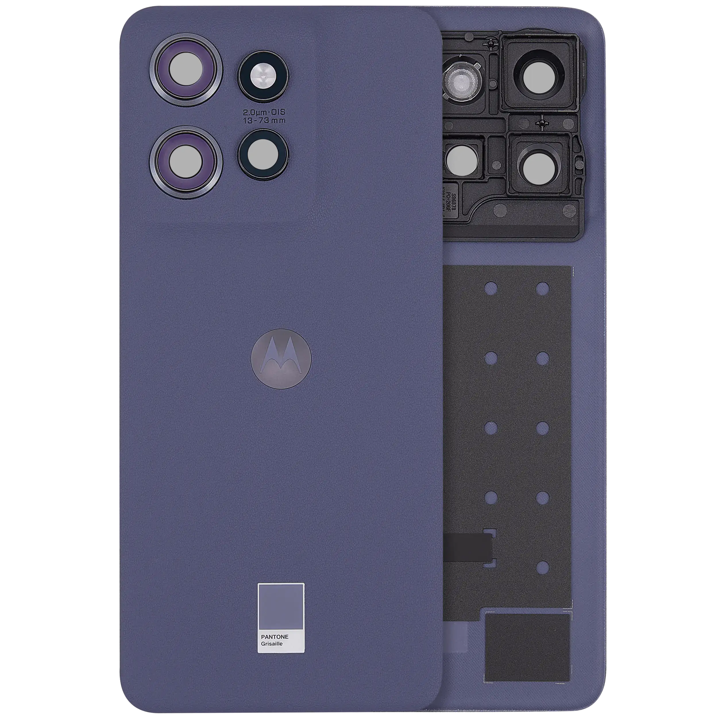 Backcover Glass für Motorola Moto Edge 50 Neo (XT2409 / 2024) (Premium) (Grisaille)