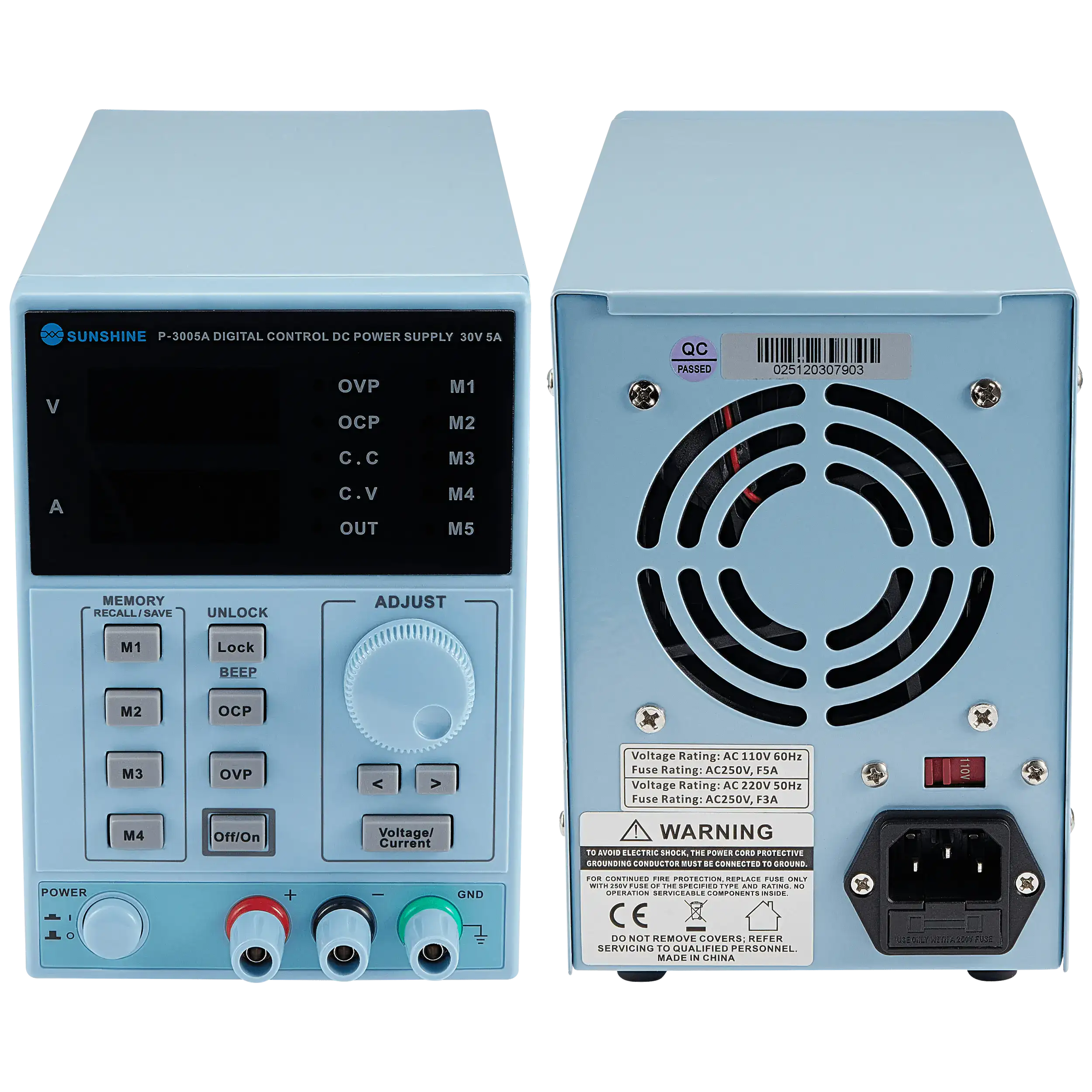 Programmable Power Supply (Model # SS-3005A) (Sunshine) (220V / EU Version)