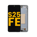 OLED Display with Frame for Samsung Galaxy S25 FE 5G (US & International Version) (Refurbished) (Jet Black)