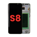 OLED-Display mit Rahmen für Samsung Galaxy S8 (Aftermarket Plus) (Maple Gold)