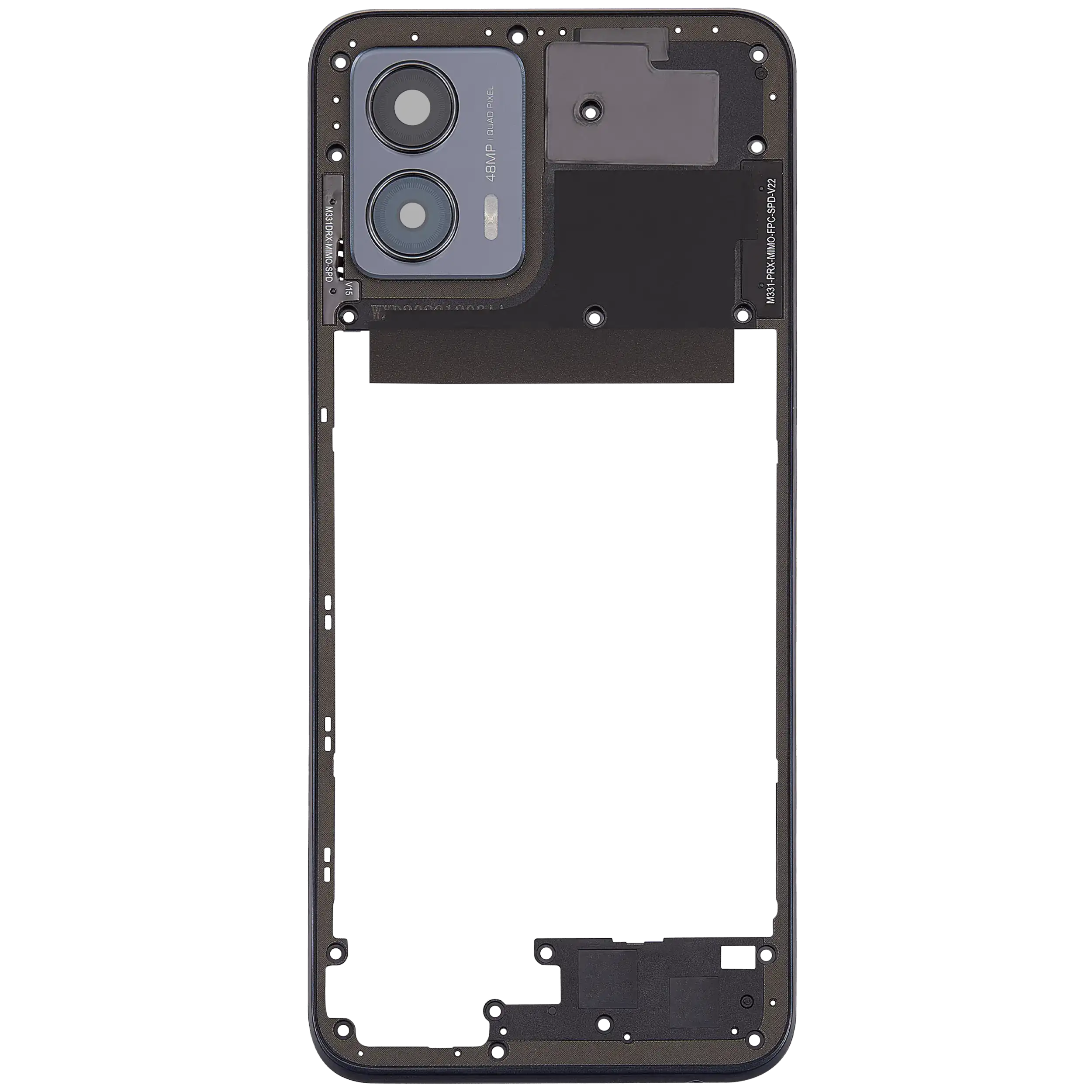 Midframe/Rahmen für Motorola Moto G 5G (XT2313 / 2023) (Premium) (Basalt Blue)