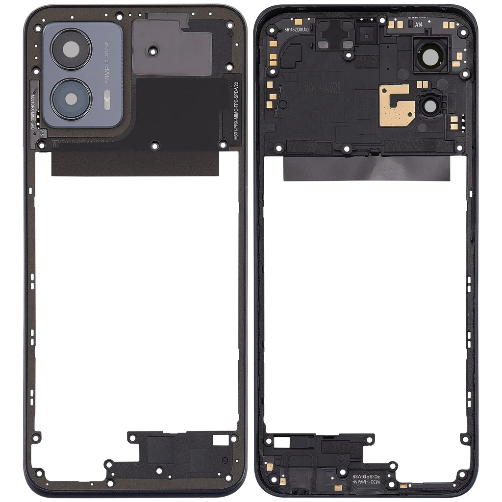Midframe/Rahmen für Motorola Moto G 5G (XT2313 / 2023) (Premium) (Basalt Blue)