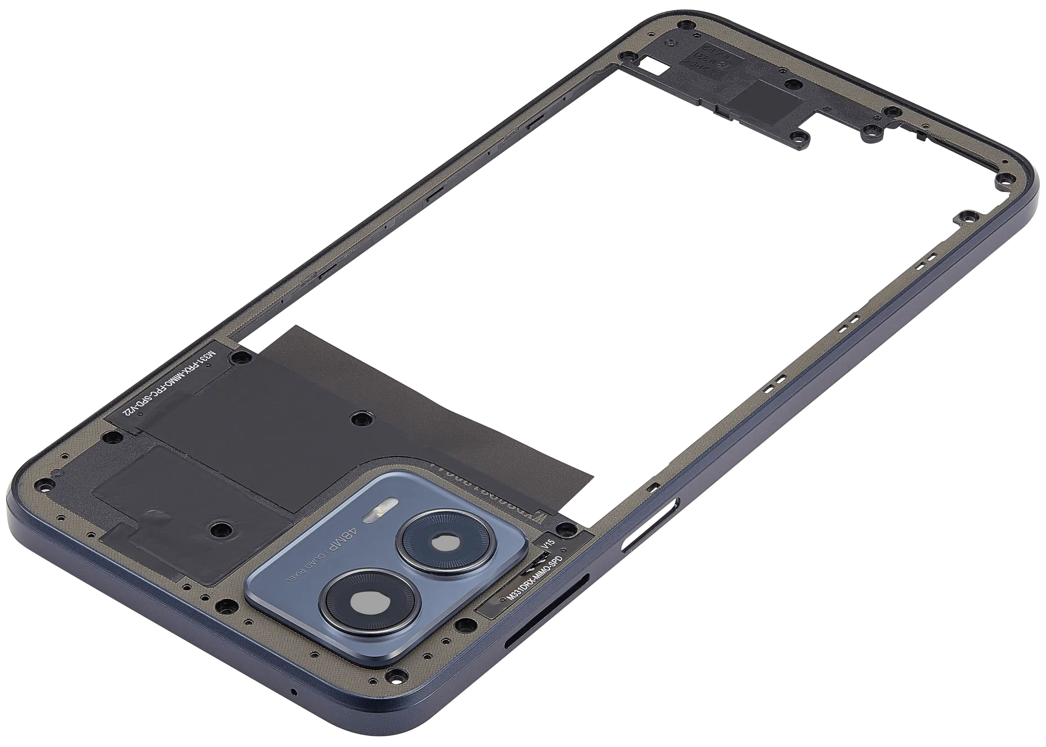 Midframe/Rahmen für Motorola Moto G 5G (XT2313 / 2023) (Premium) (Basalt Blue)