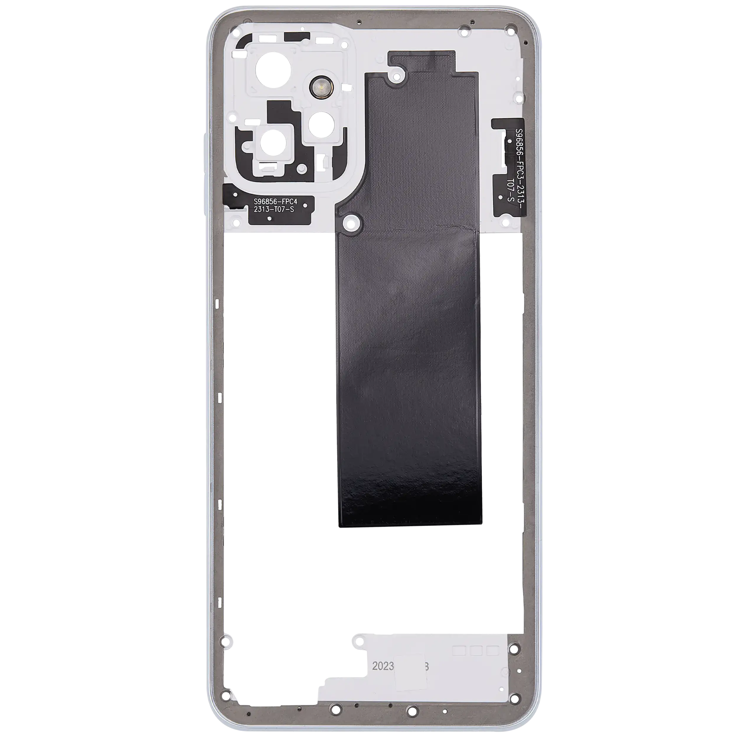 Mid-Housing für Motorola Moto G Power 5G (XT2311 / 2023) (Premium) (Bright White)