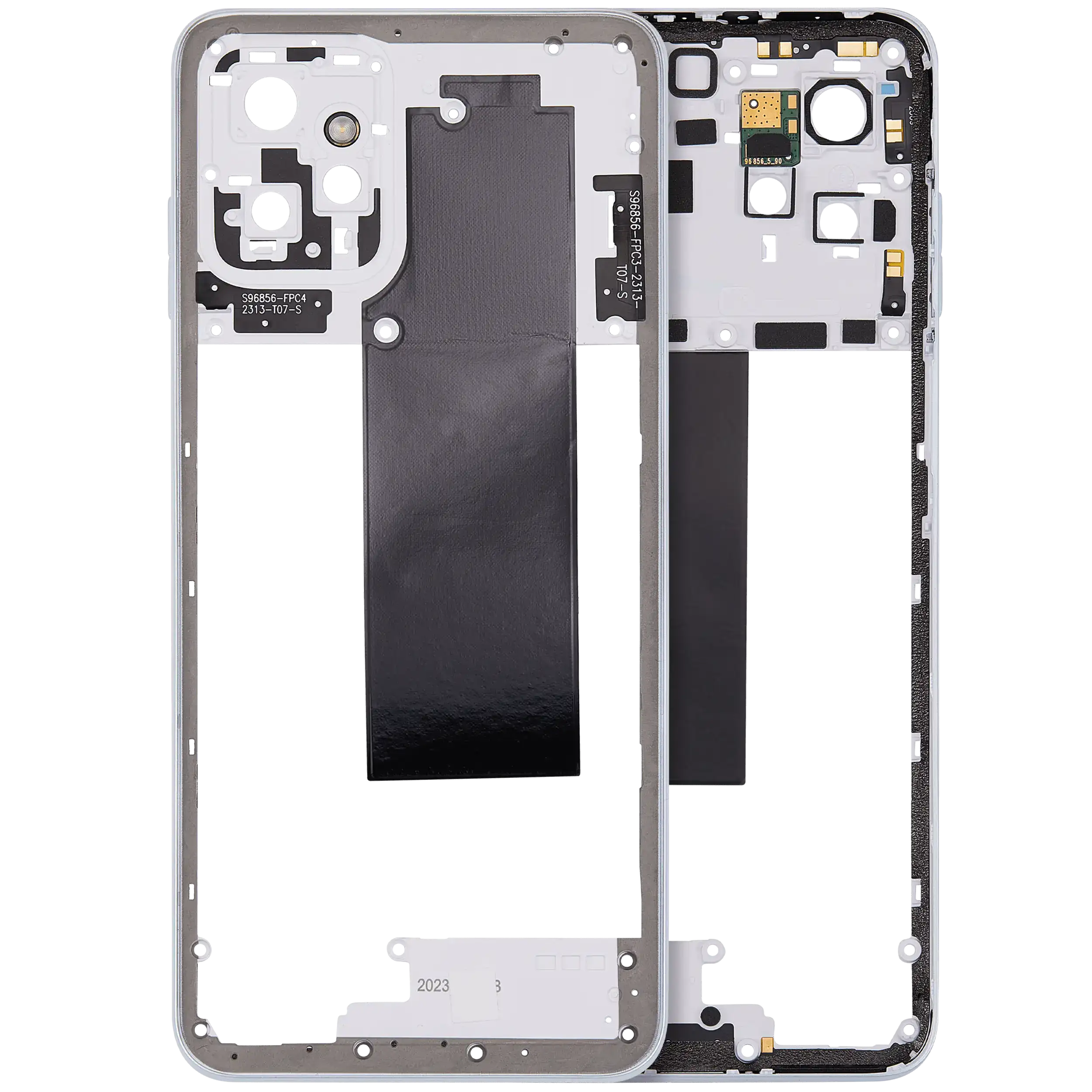 Mid-Housing für Motorola Moto G Power 5G (XT2311 / 2023) (Premium) (Bright White)