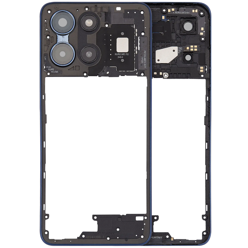 Midframe/Rahmen für Motorola Moto G 5G (XT2513 / 2025) (Premium) (Sapphire Blue)