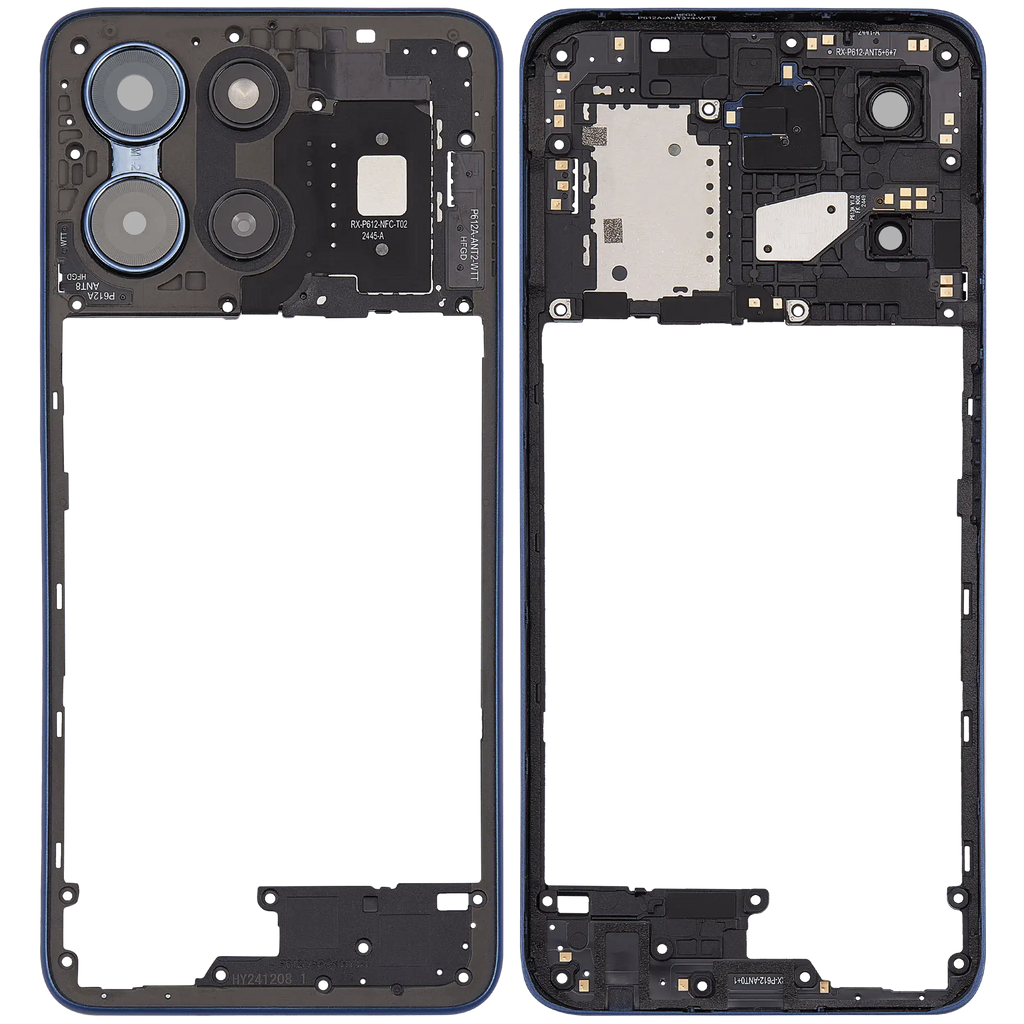 Midframe/Rahmen für Motorola Moto G 5G (XT2513 / 2025) (Premium) (Sapphire Blue)