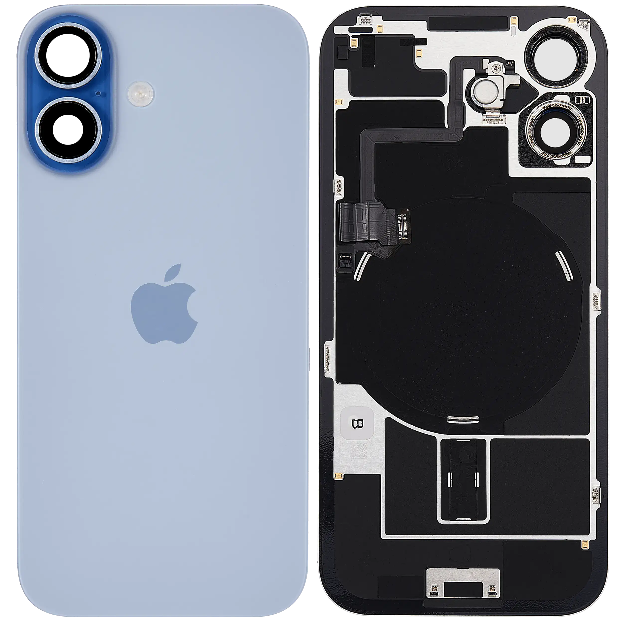 Original Apple-Ausbau B gebraucht – iPhone 17 Backcover Mist Blau