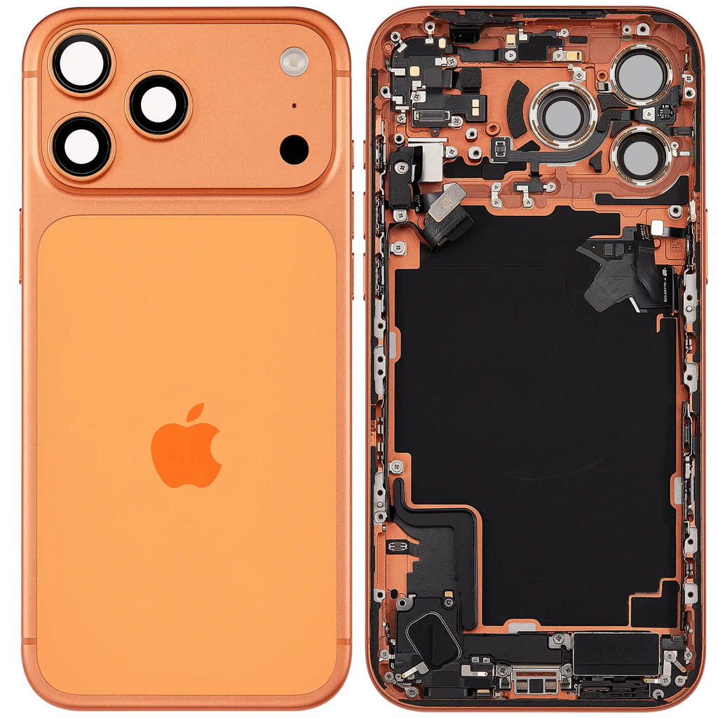 Original Apple-Ausbau A gebraucht – iPhone 17 Pro Backcover/Rahmen Cosmic Orange