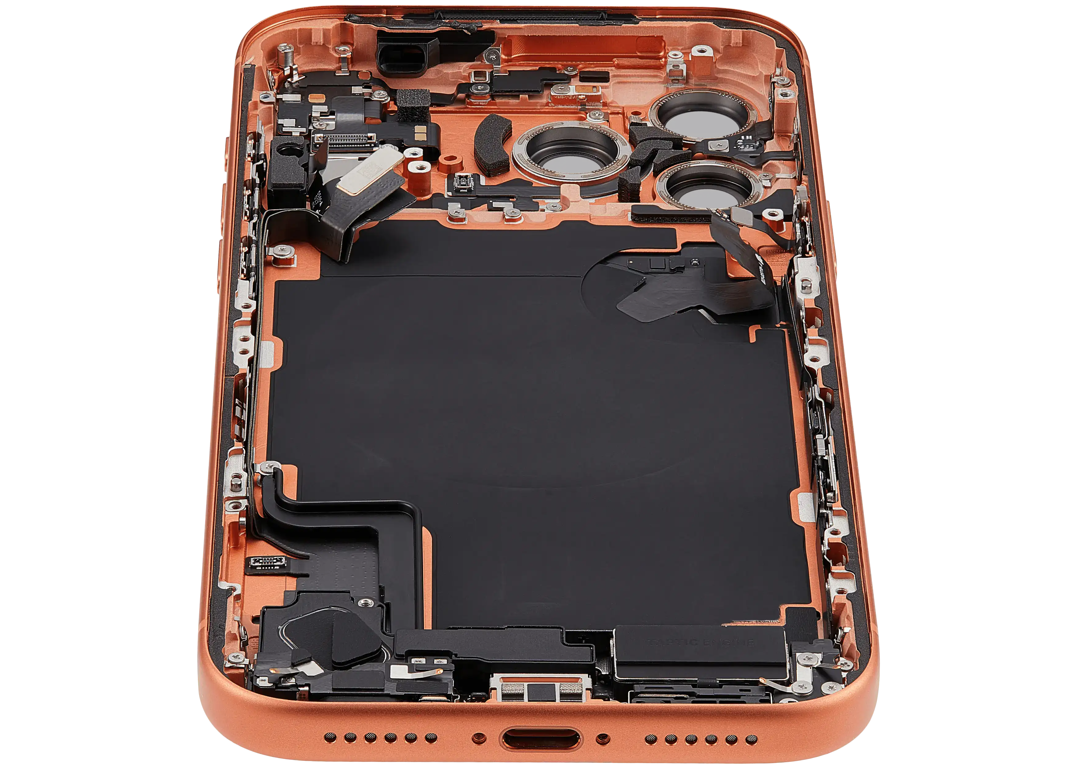 Original Apple-Ausbau A gebraucht – iPhone 17 Pro Backcover/Rahmen Cosmic Orange