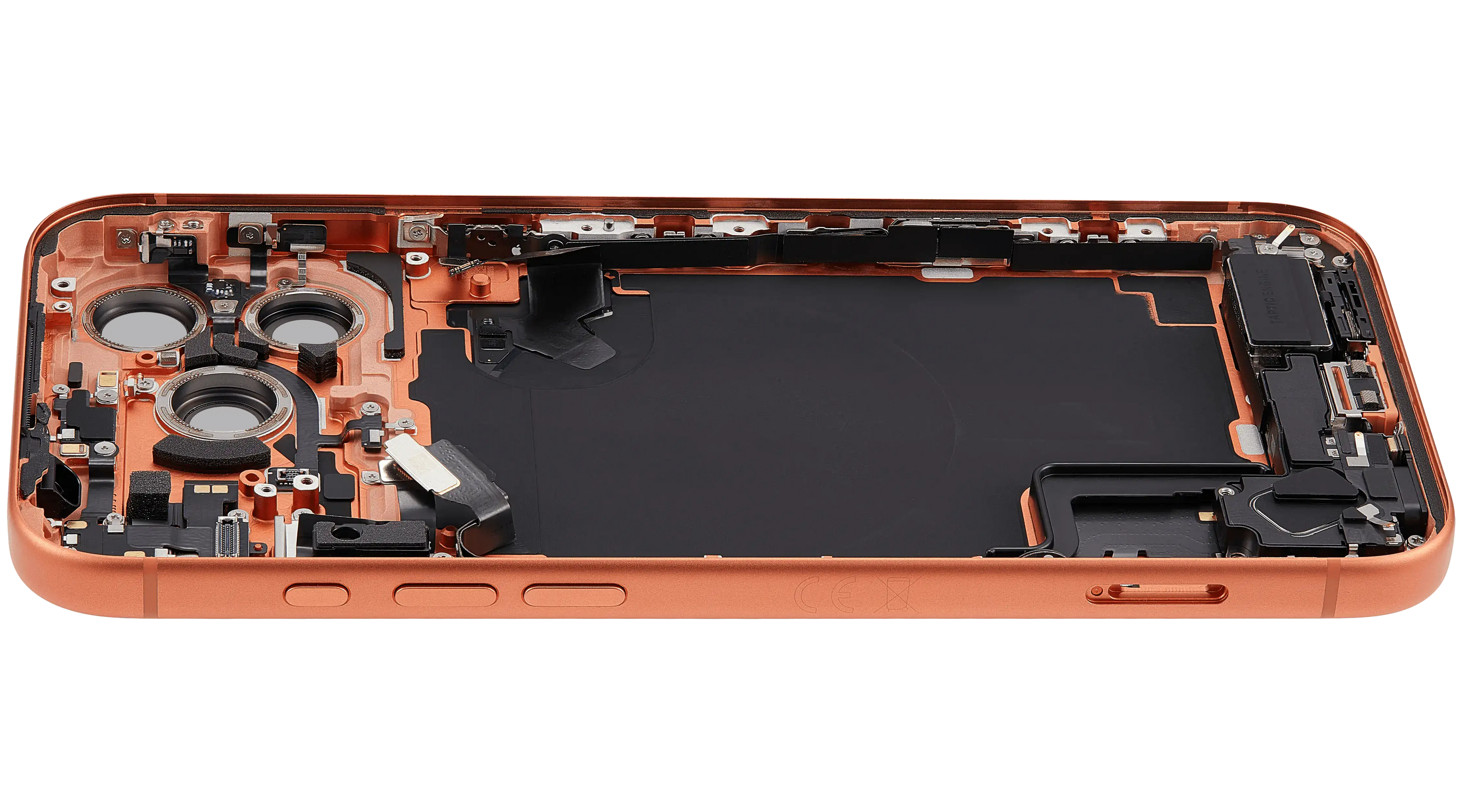 Original Apple-Ausbau A gebraucht – iPhone 17 Pro Backcover/Rahmen Cosmic Orange