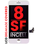 LCD Display with Steel Plate for iPhone 8 / SE (2020/2022) (Aftermarket Pro: XO7 Incell) (White)