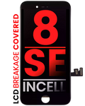 LCD-Display mit Stahlplatte für iPhone 8/SE 2020-2022 Schwarz Afterm. XO7 Incell