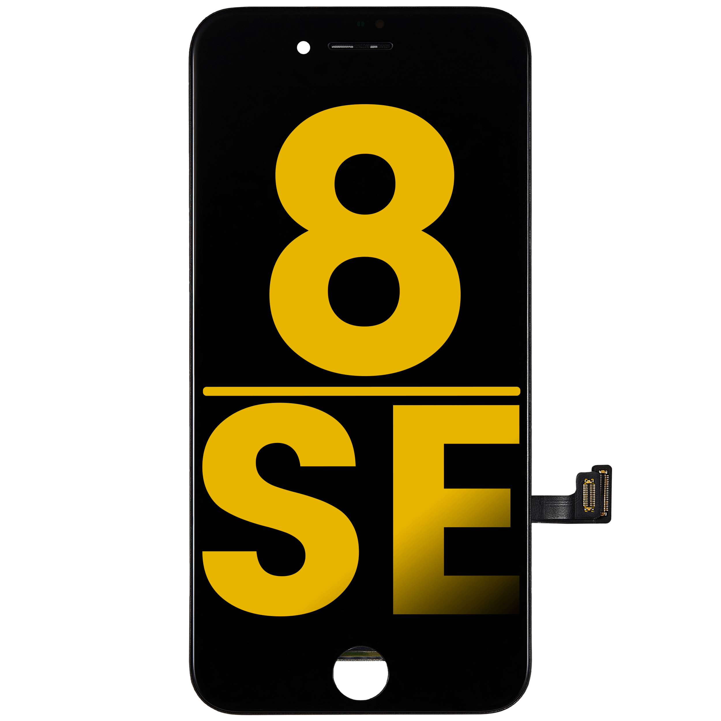 Display mit Stahlplatte für iPhone 8/SE (2020/2022) Refurbished Schwarz