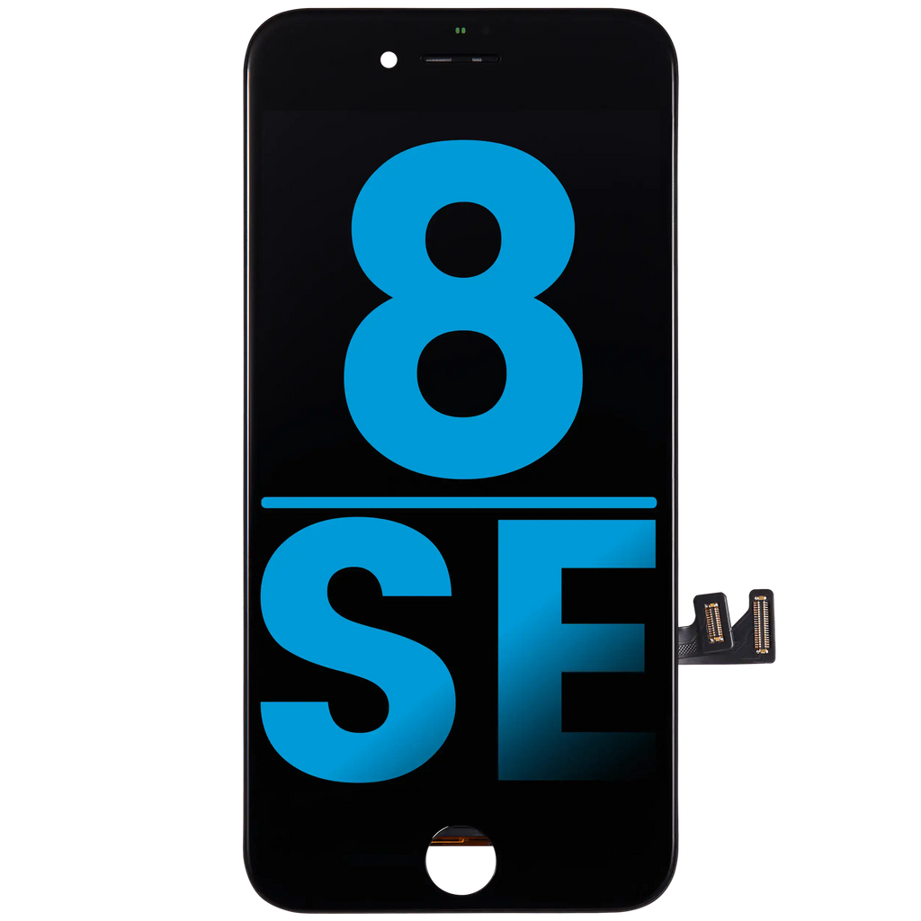 LCD mit Stahlplatte für iPhone 8/SE 2020/2022 Schwarz Qualität A