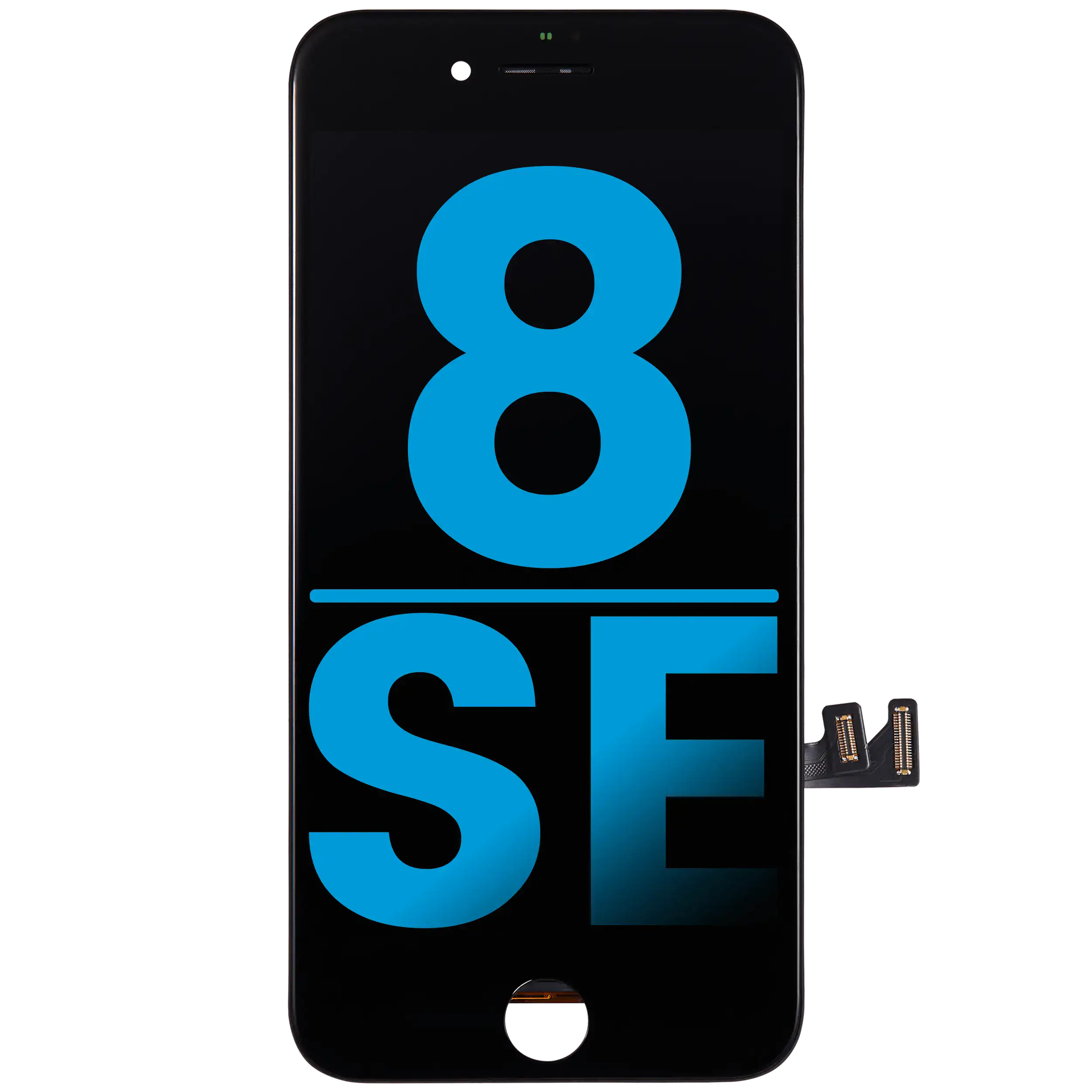 LCD mit Stahlplatte für iPhone 8/SE 2020/2022 Schwarz Qualität A