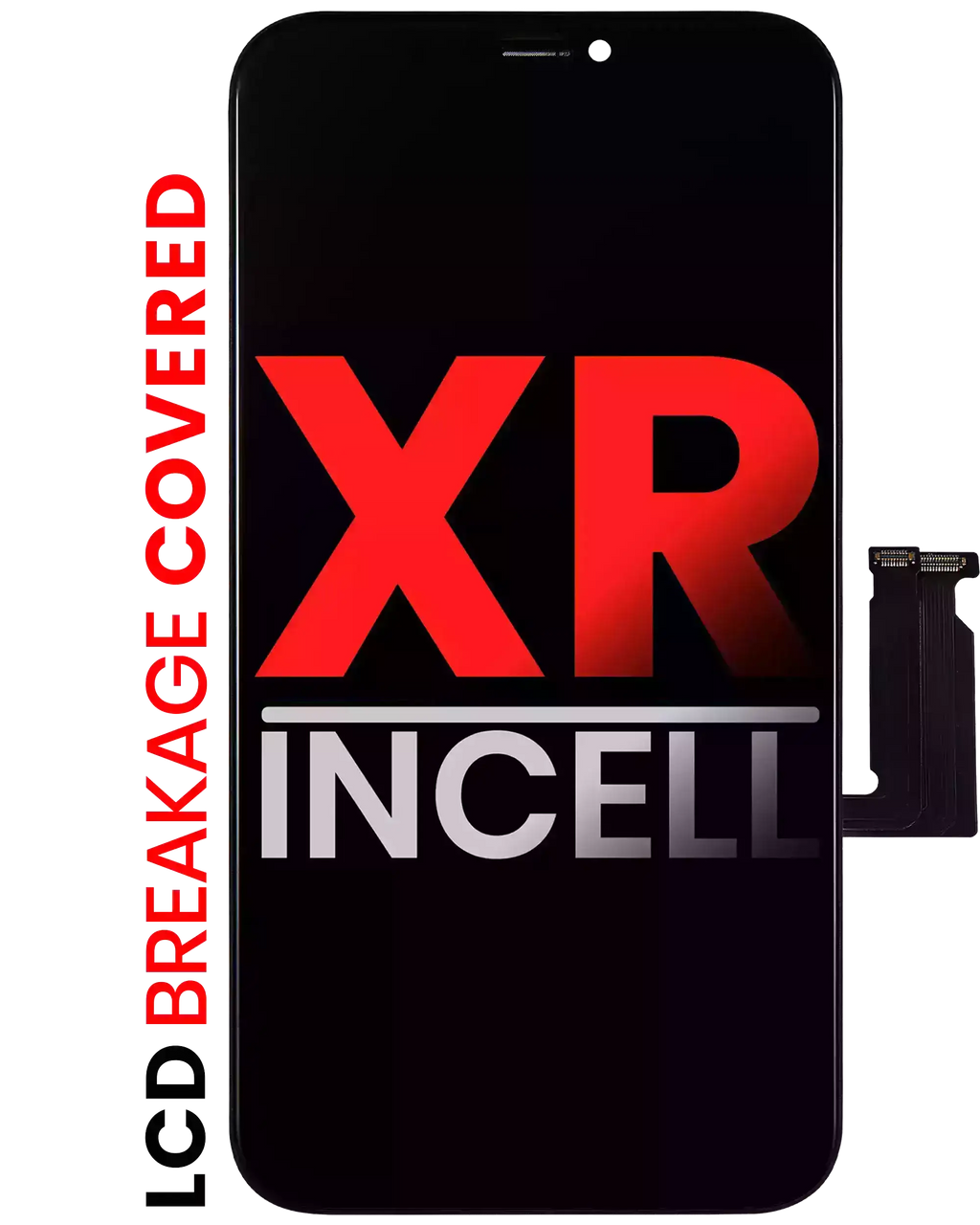 LCD Display with pre-installed steel plate for iPhone XR (Aftermarket Pro: XO7 / Incell)