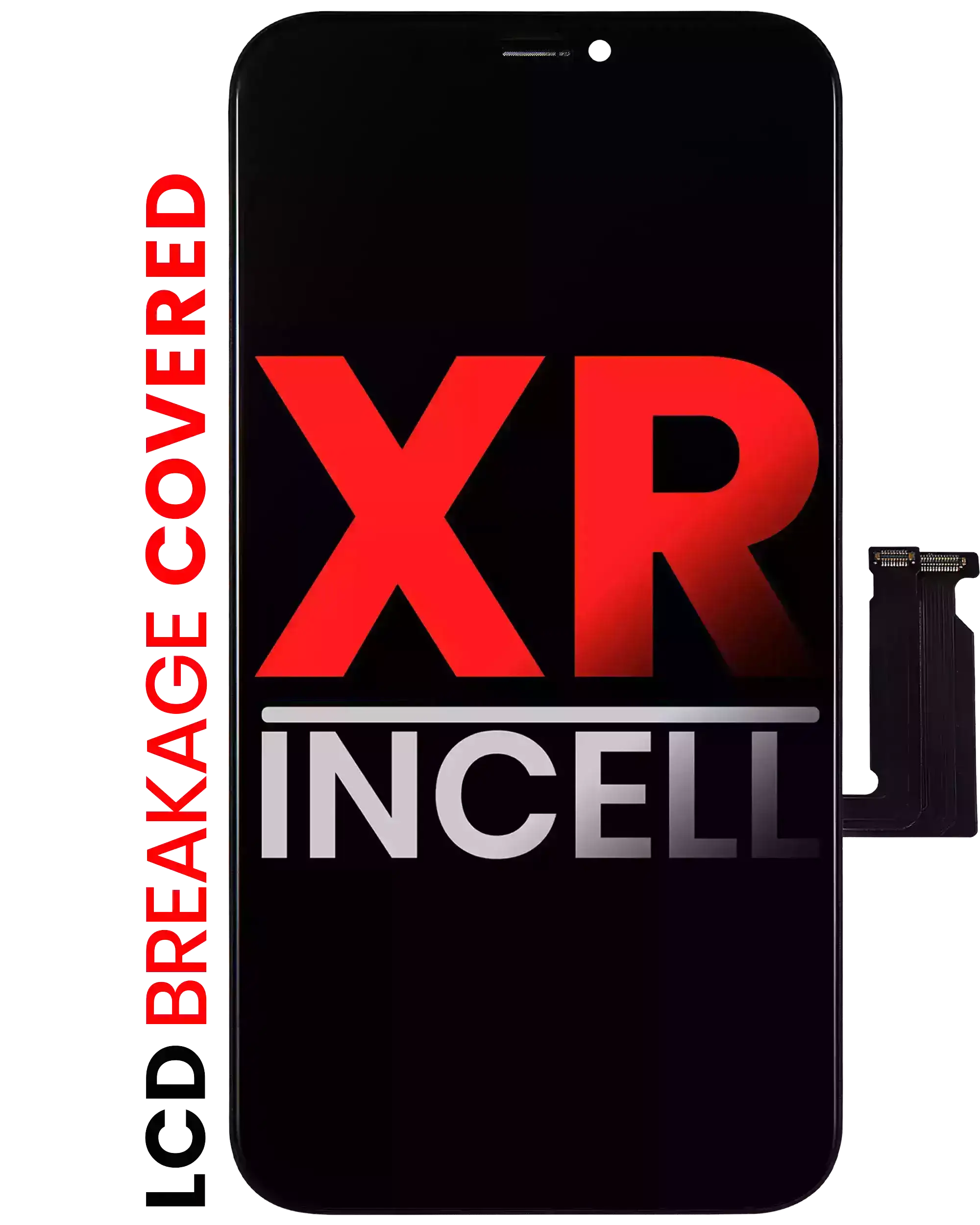 LCD Display with pre-installed steel plate for iPhone XR (Aftermarket Pro: XO7 / Incell)