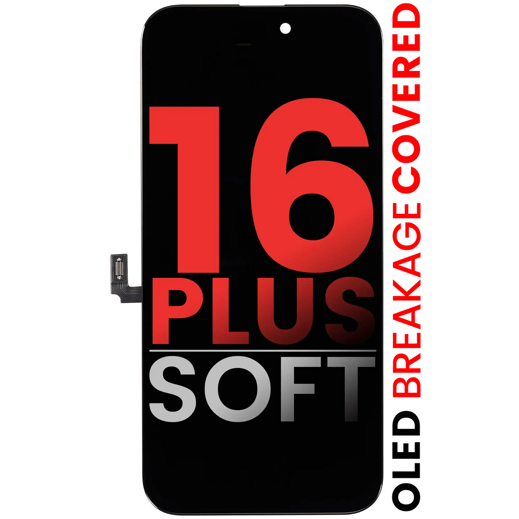 OLED Display for iPhone 16 Plus (Aftermarket Pro: XO7 Soft)