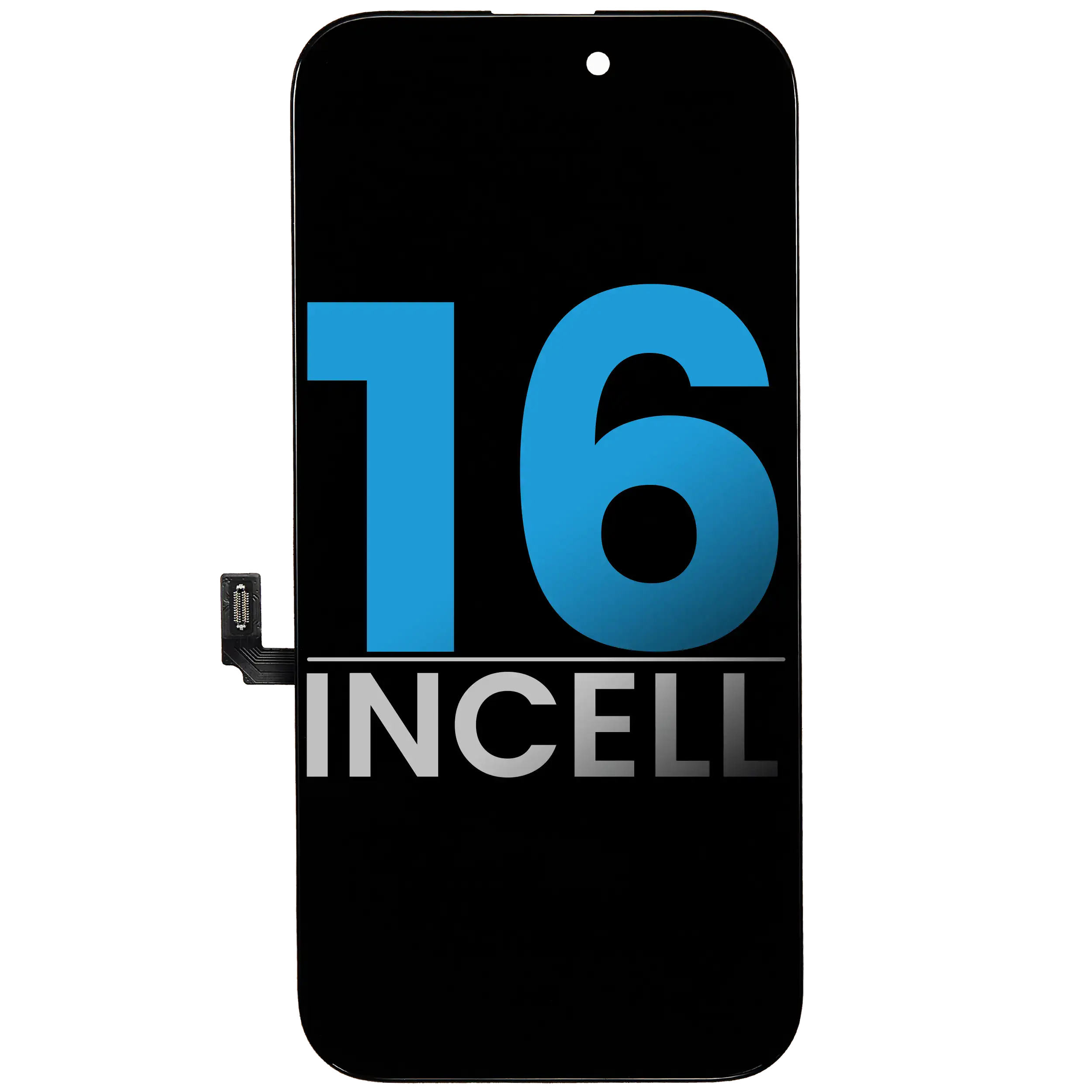 Complete LCD Assembly for iPhone 16 (Aftermarket AQ7, Incell)