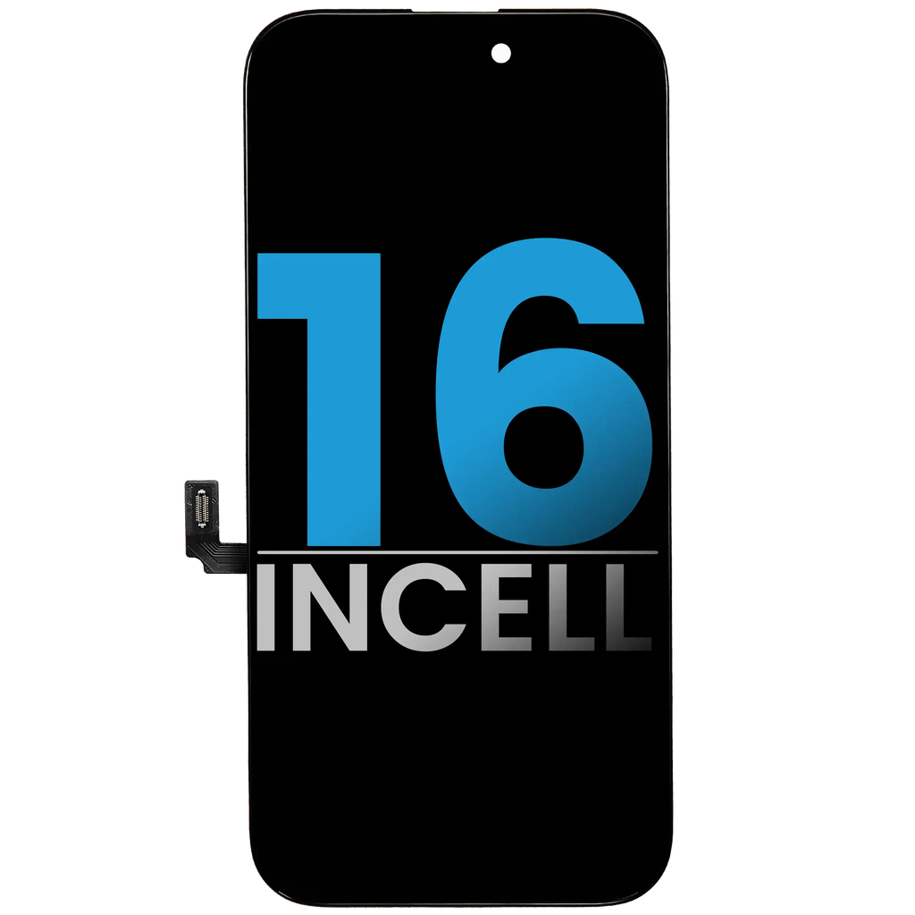 Complete LCD Assembly for iPhone 16 (Aftermarket AQ7, Incell)