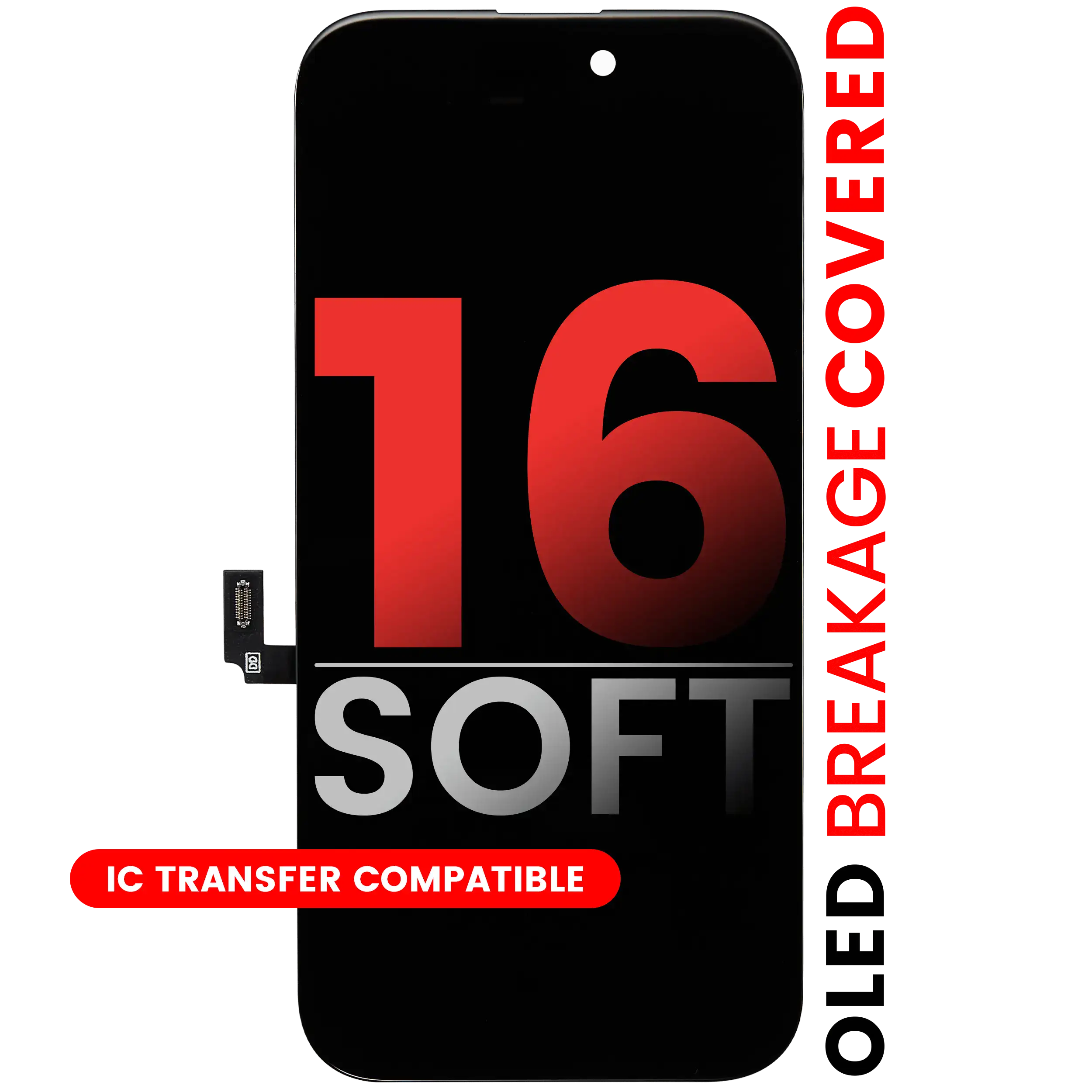 OLED Display for iPhone 16 (Aftermarket Pro: XO7 Soft)