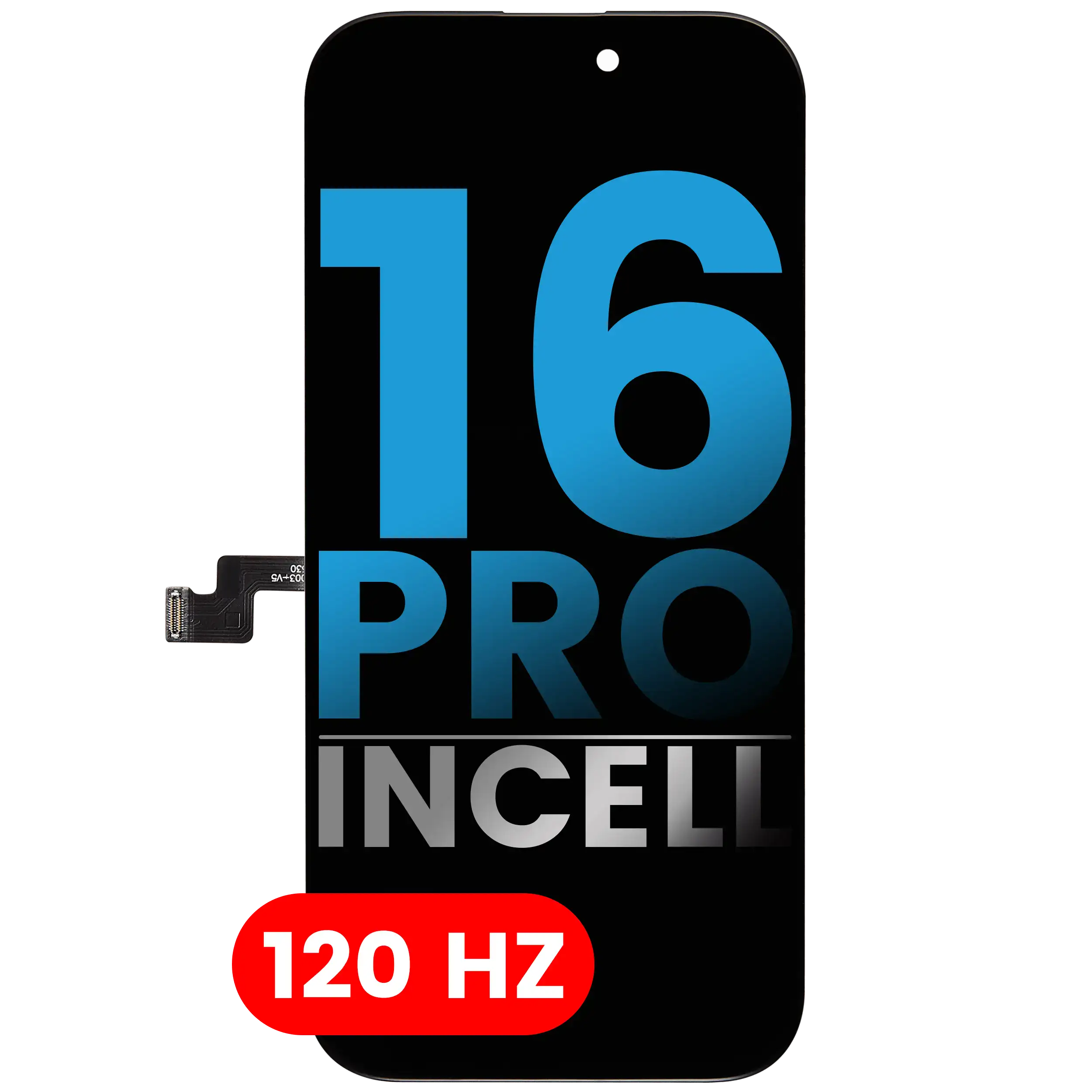 LCD Display for iPhone 16 Pro (Aftermarket AQ7, Incell, 120 Hz)