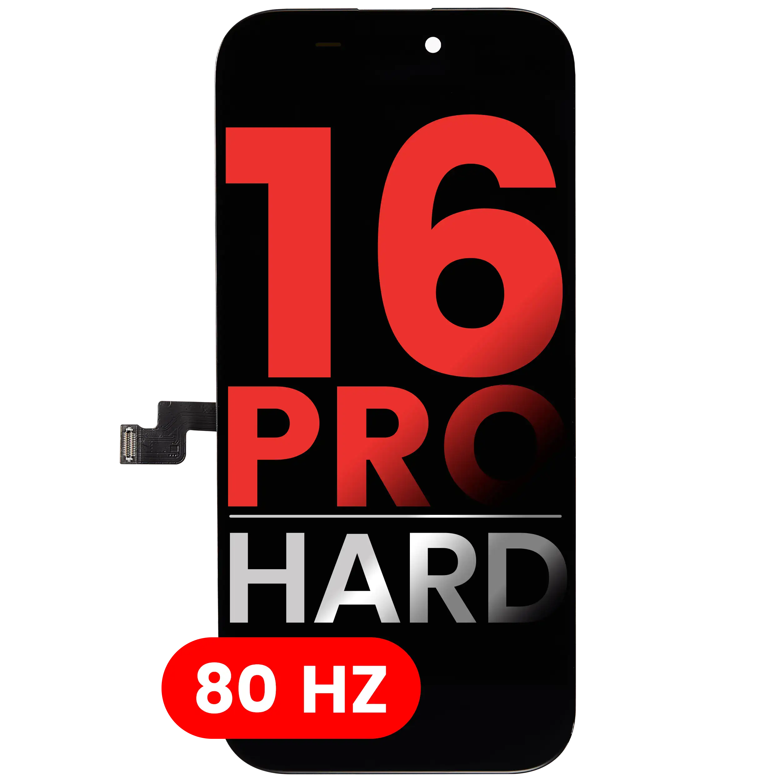 OLED Display for iPhone 16 Pro (Aftermarket Plus: Hard) (80Hz)