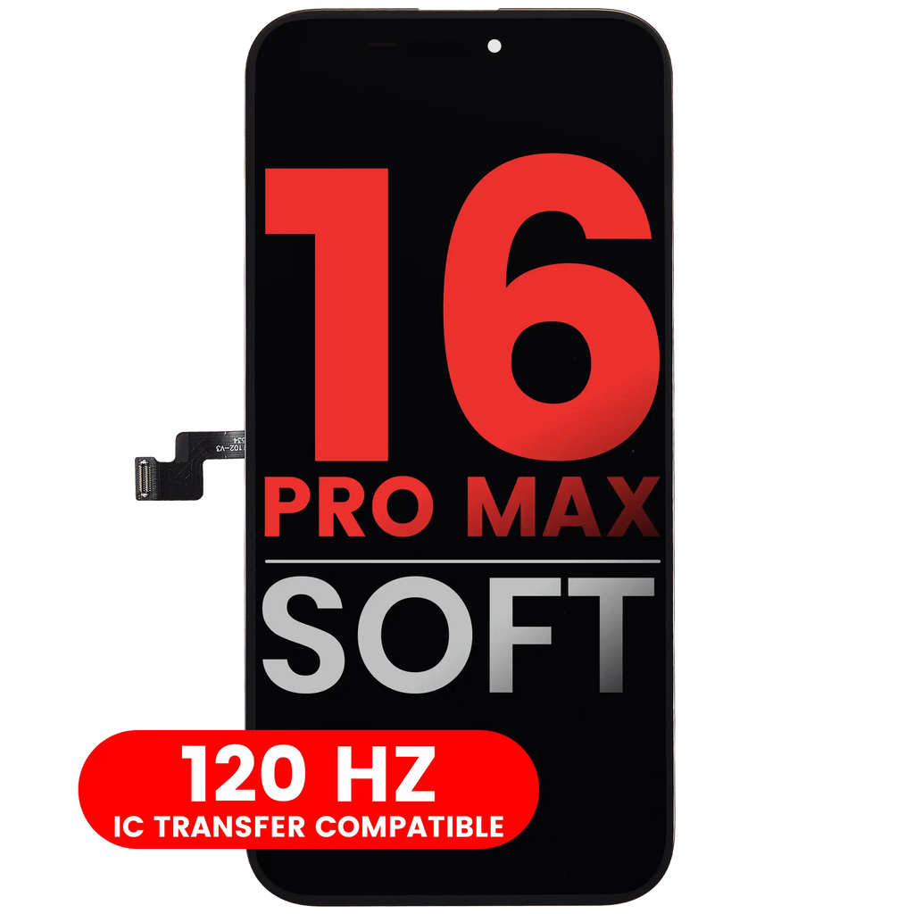 OLED-Display für iPhone 16 Pro Max (Aftermarket Plus: Soft) (120HZ)
