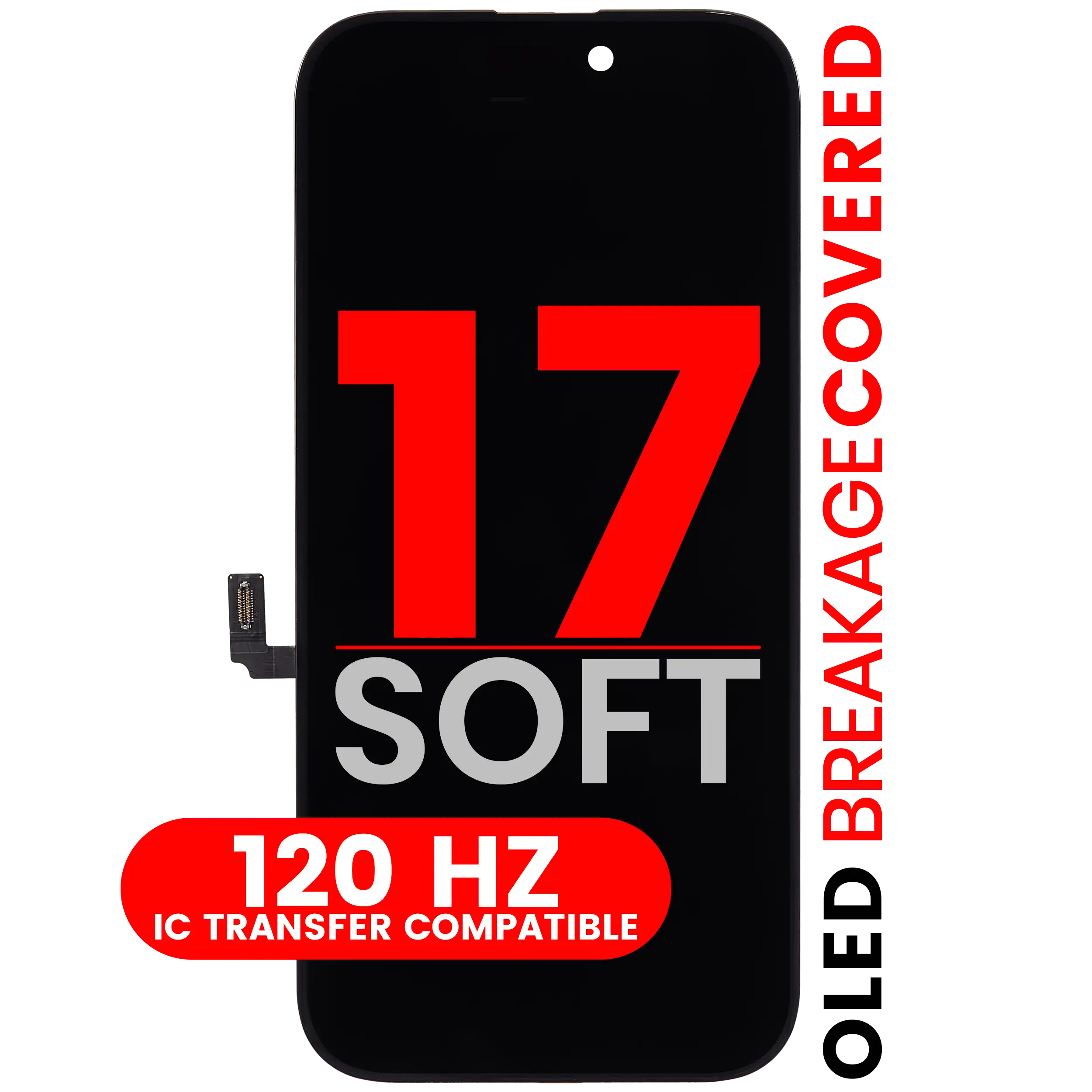 OLED-Display für iPhone 17 (Aftermarket Pro: XO7 Soft) (120 Hz)