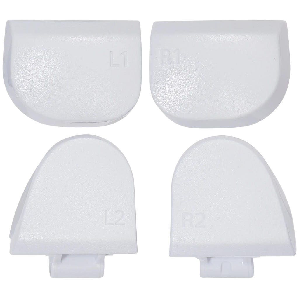 R1 L1 R2 L2 Trigger-Tasten mit Federn für PS5 Controller (Weiß, BDM-030) 8tlg