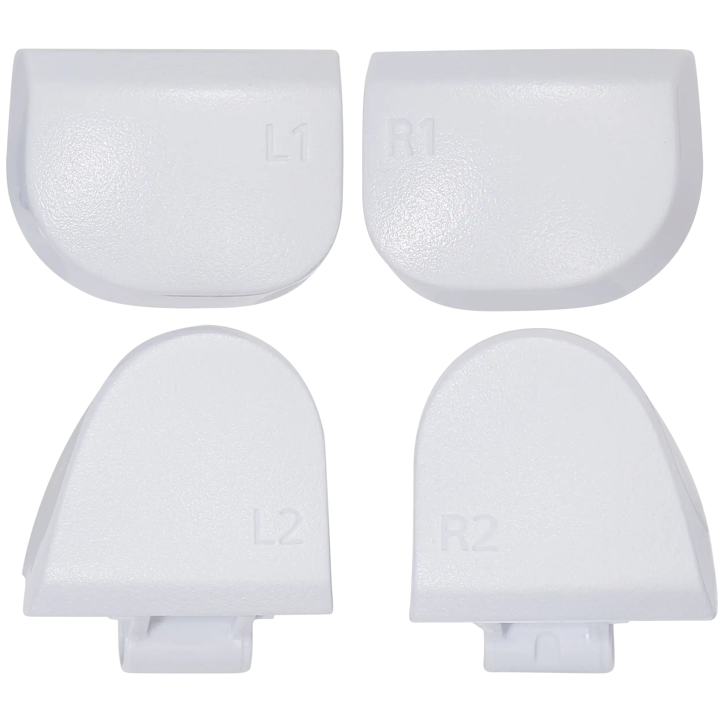 R1 L1 R2 L2 Trigger-Tasten mit Federn für PS5 Controller (Weiß, BDM-030) 8tlg