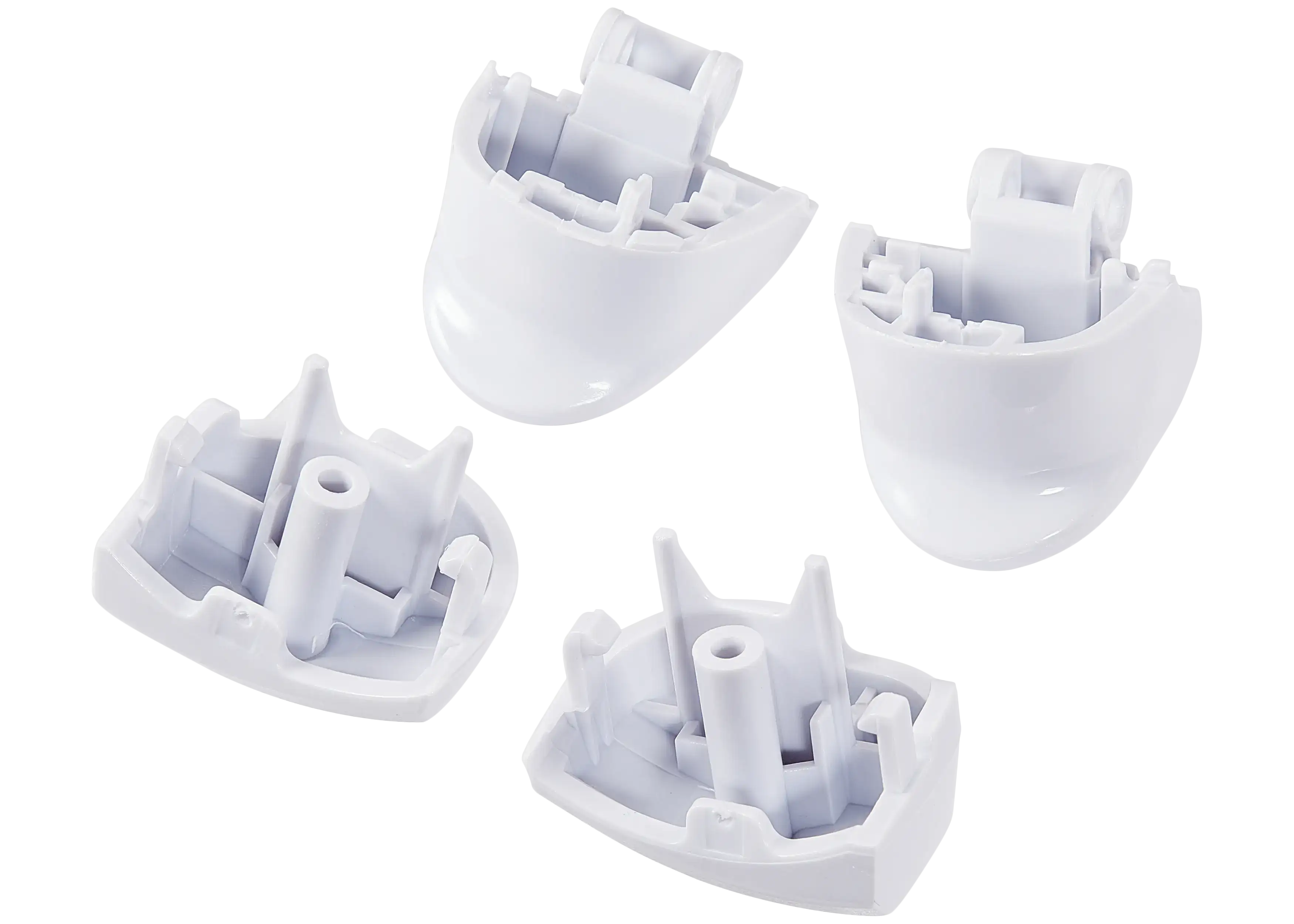 R1 L1 R2 L2 Trigger-Tasten mit Federn für PS5 Controller (Weiß, BDM-030) 8tlg