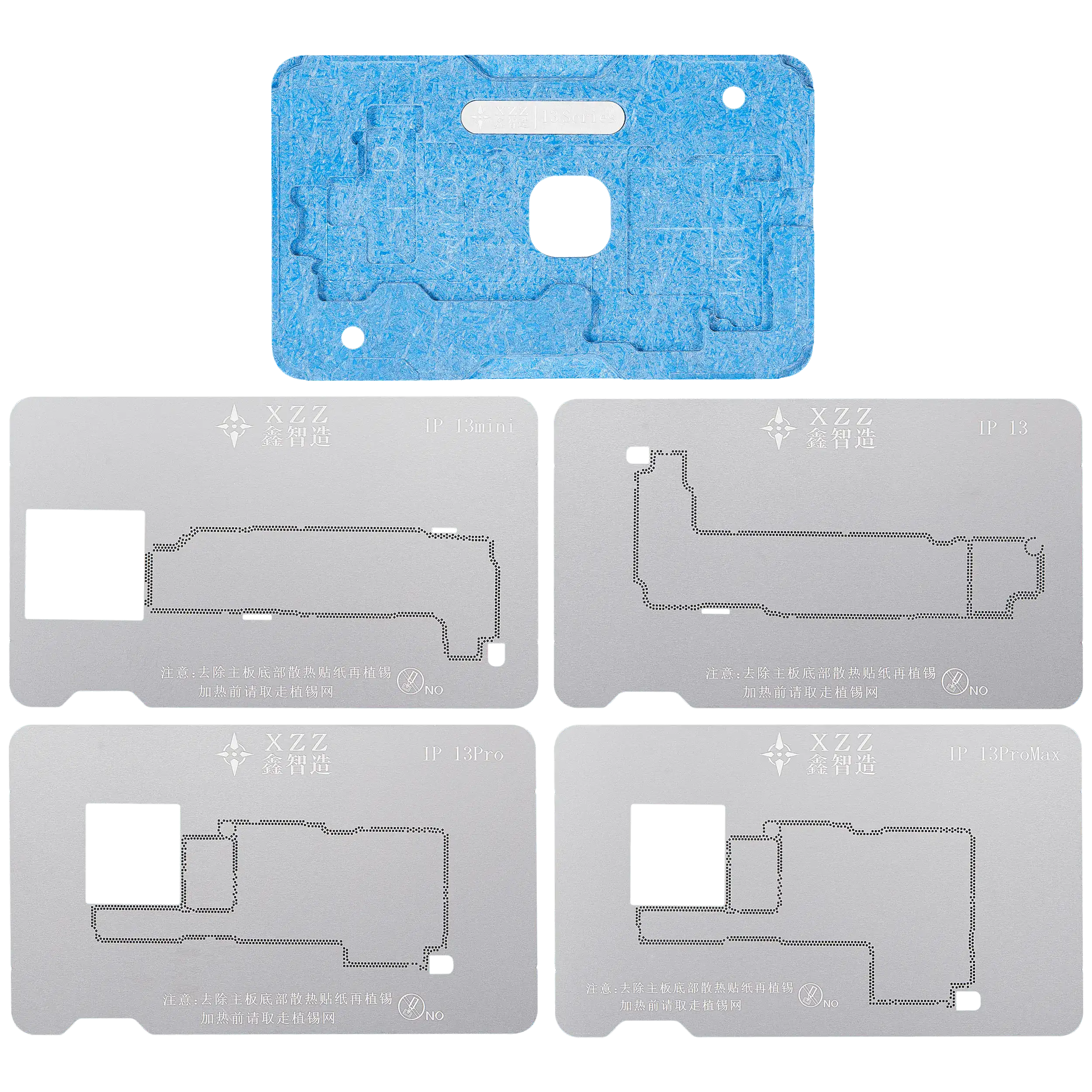 EN Mid-level Frame Reballing Platform for iPhone X-17 Pro Max (XZZ)