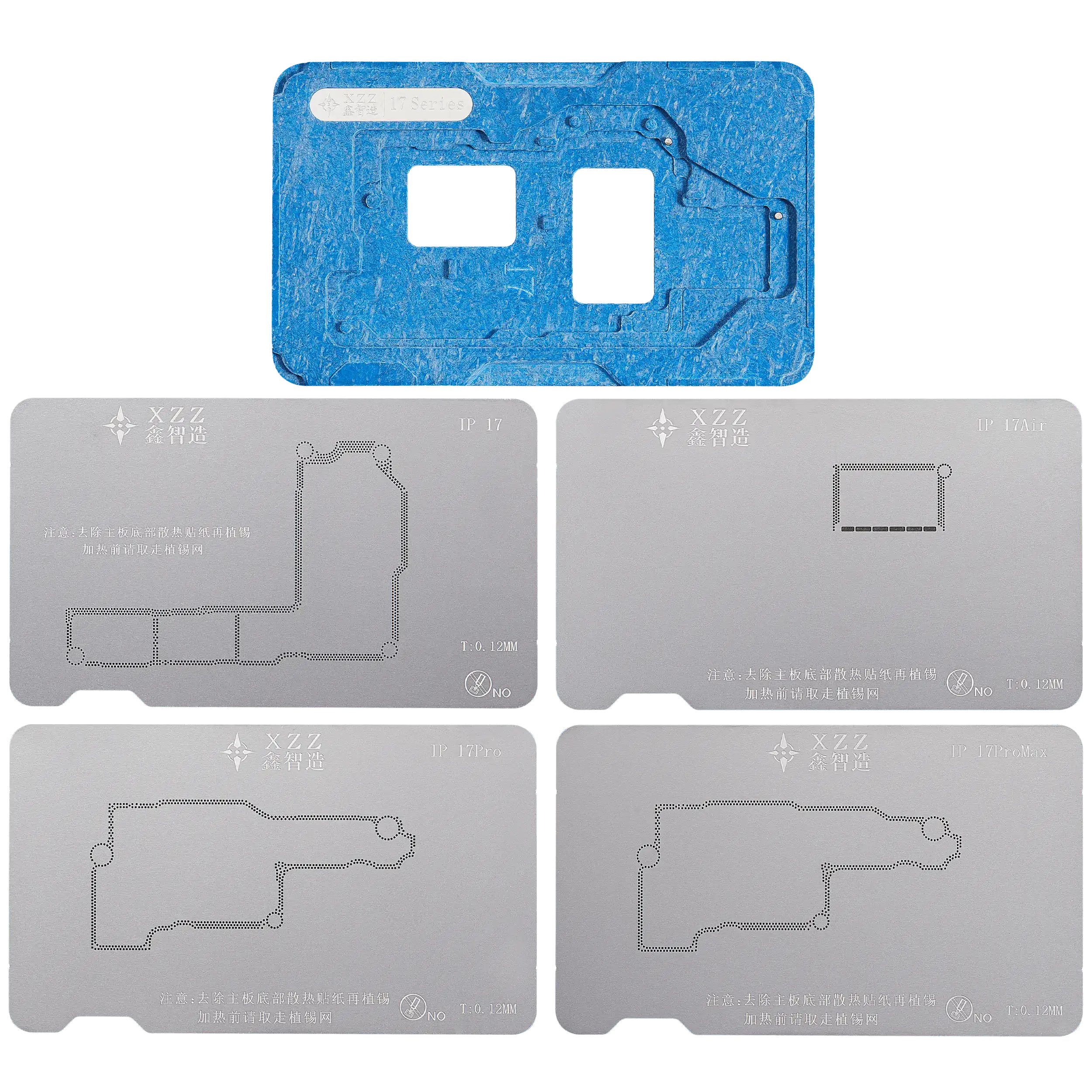 EN Mid-level Frame Reballing Platform for iPhone X-17 Pro Max (XZZ)