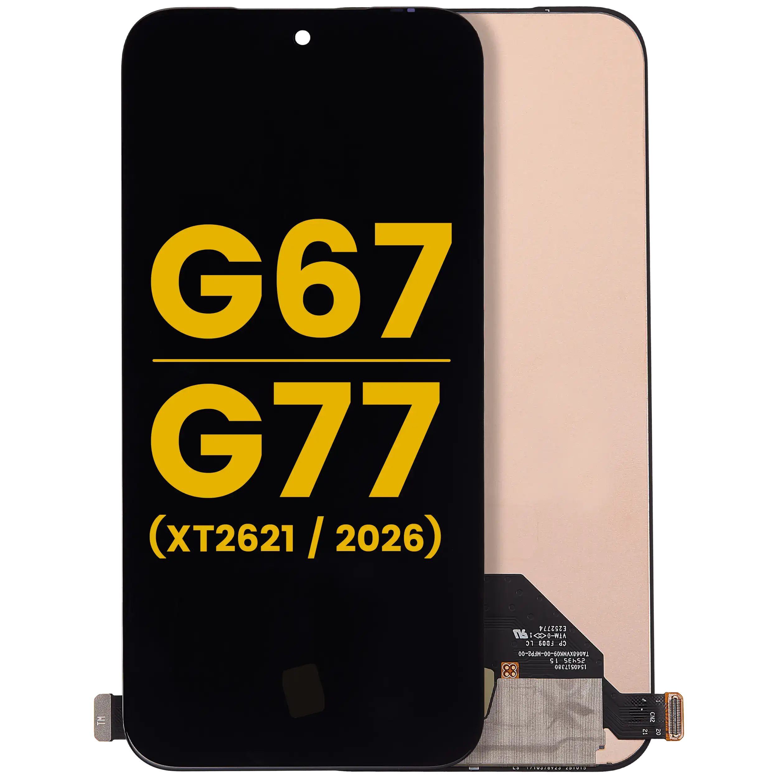 OLED-Display ohne Rahmen Motorola G67/G77 Refurbished